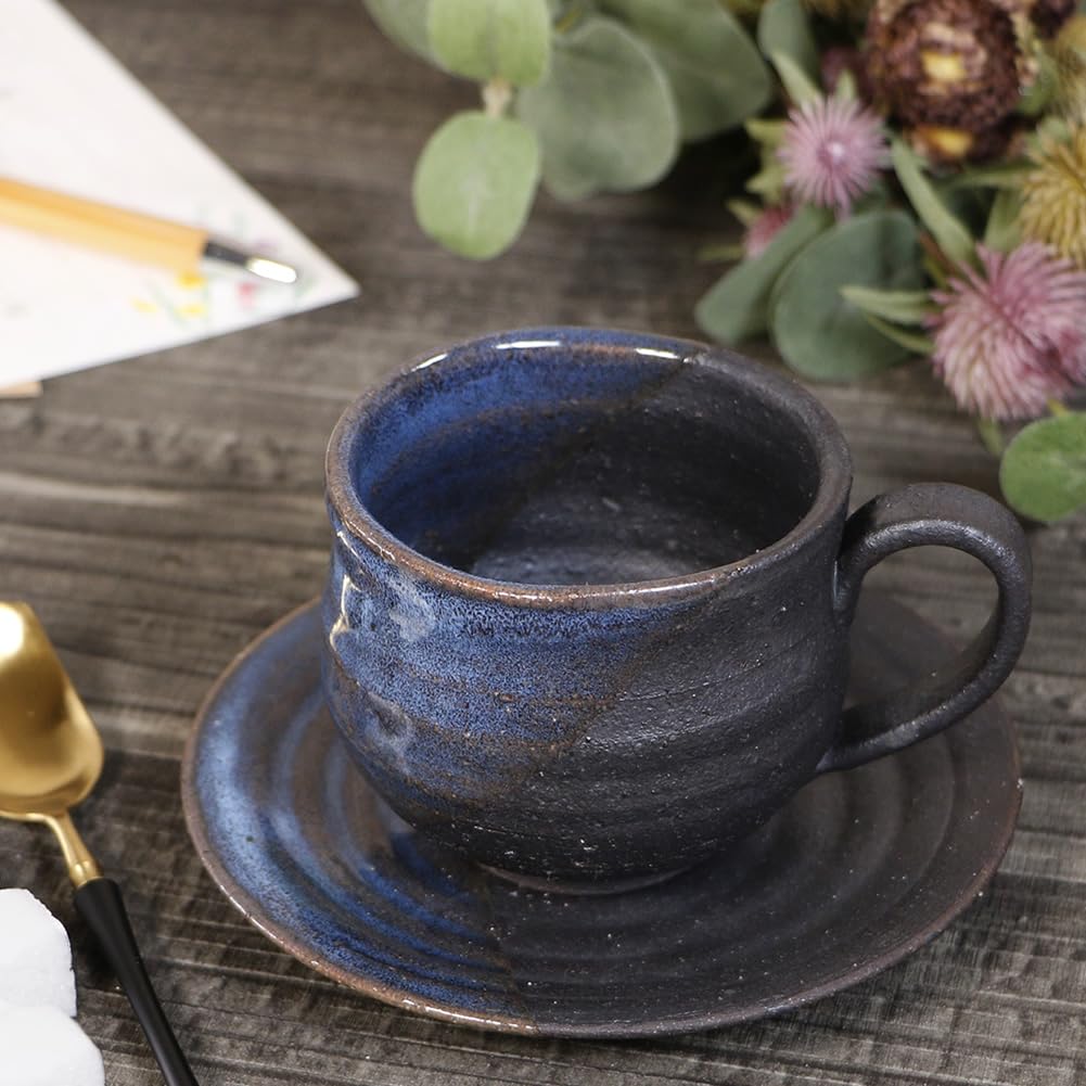 Amazon | しがらき焼 コーヒーカップ 220ml（満水時）【深海コーヒー碗