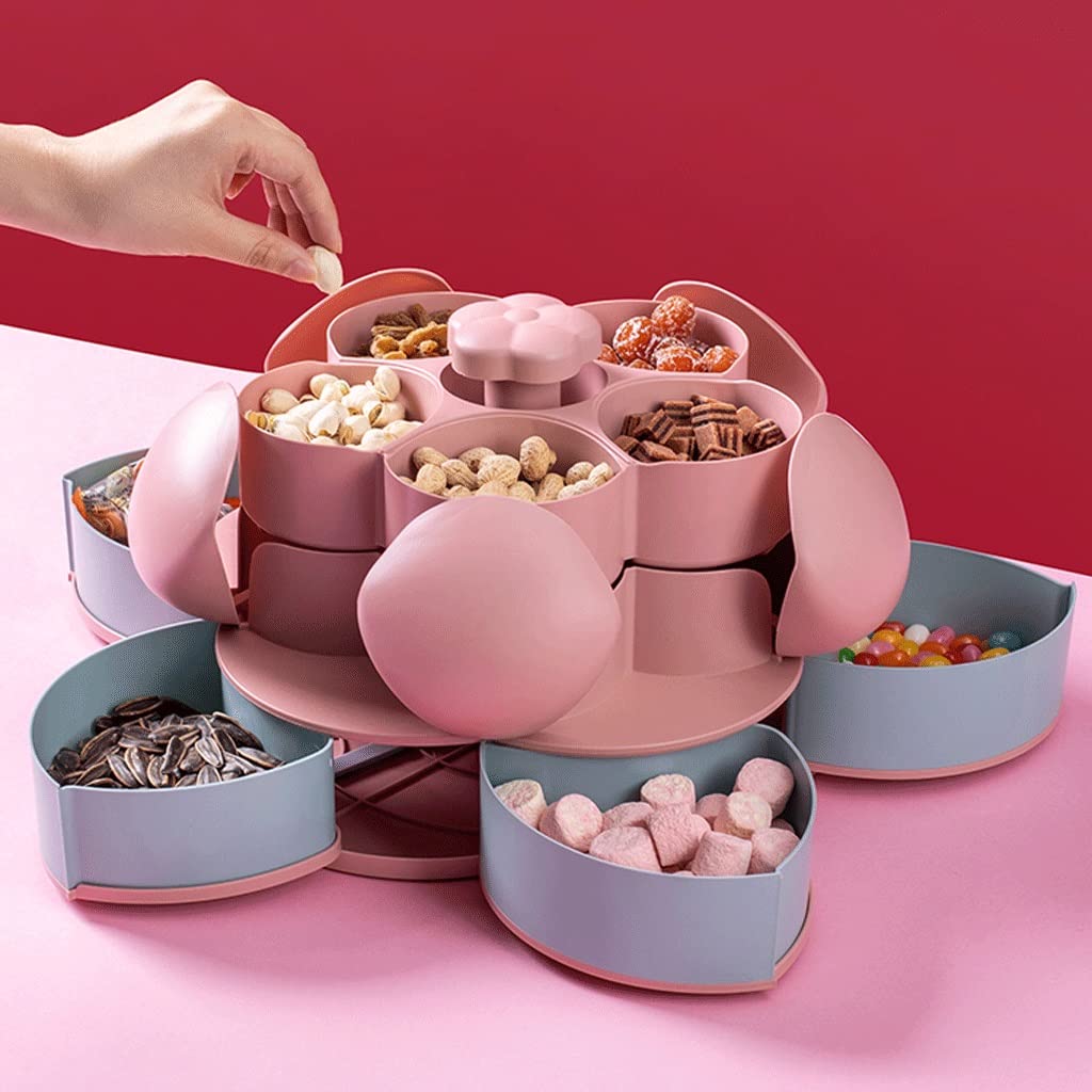 Amazon｜花びら回転ボックス、スナックトレイ、ドライフルーツ