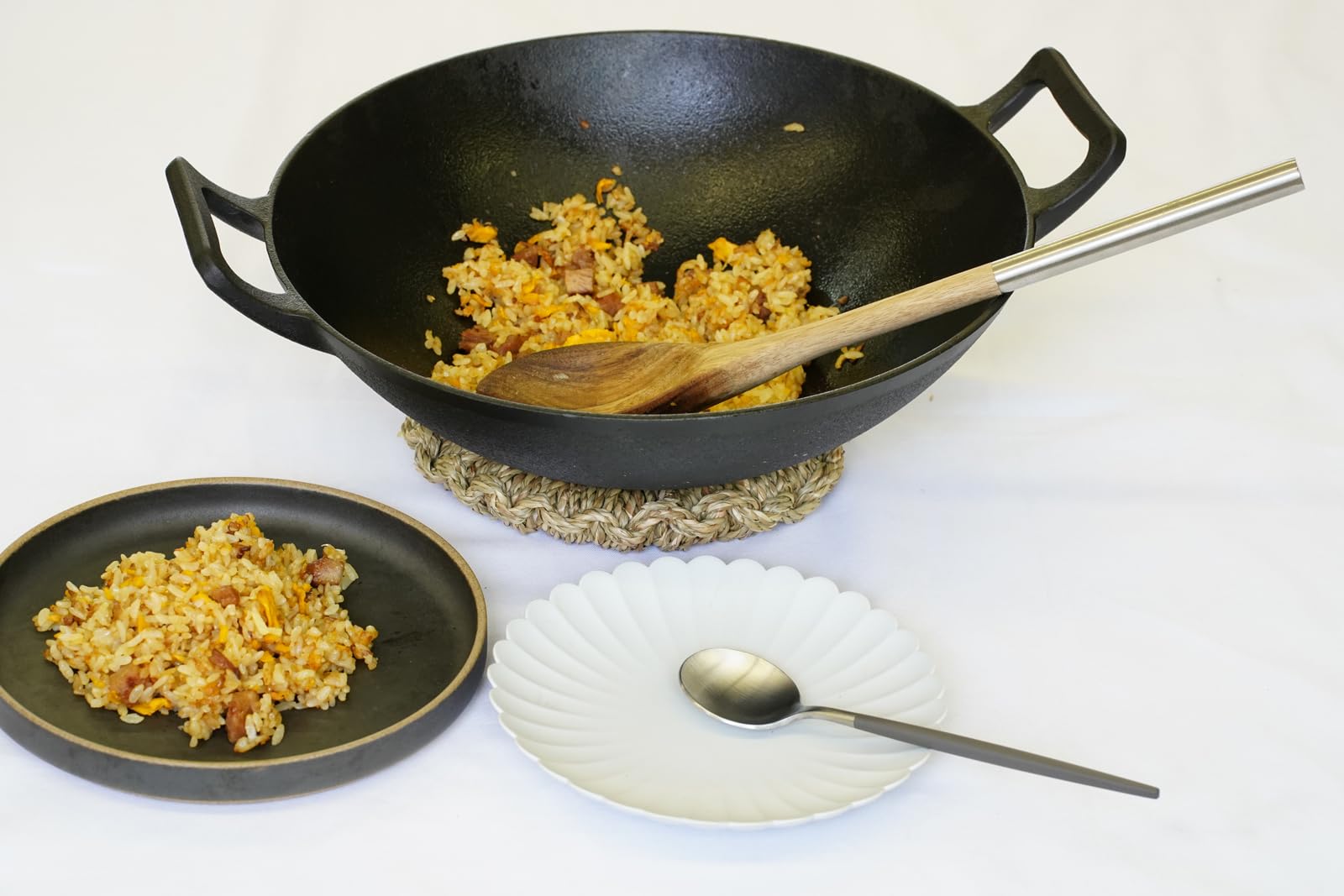 Amazon.co.jp: 池永鉄工(Ikenaga Iron Works) 新中華鍋 36cm 南部鉄器