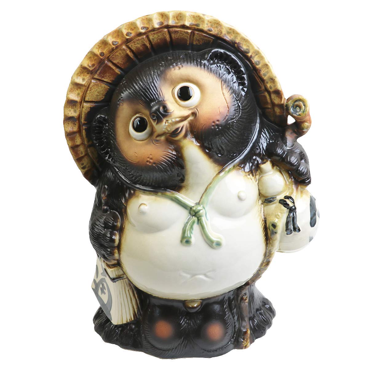 Amazon.co.jp: 信楽焼 13号福狸【ta-0279】 しがらき 信楽焼き 陶器 し