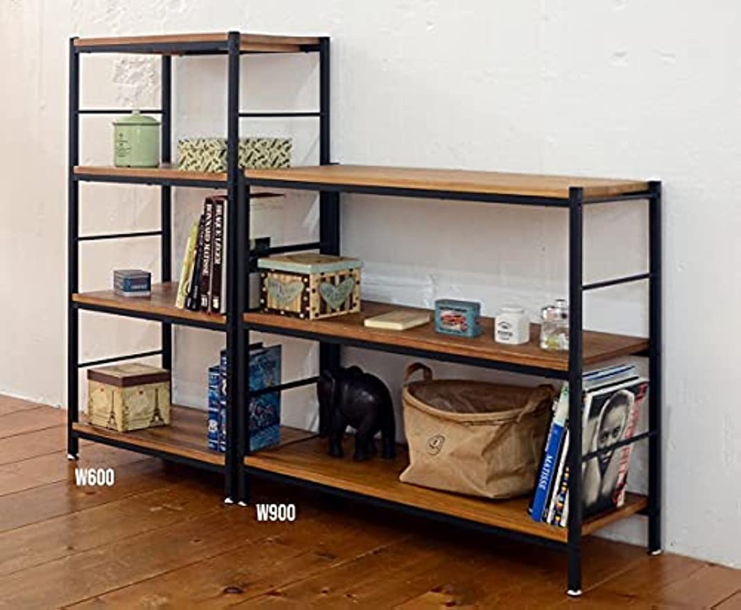 Amazon｜シェルフ 3段 アンティーク アンテ 木製 ラック アイアン 幅