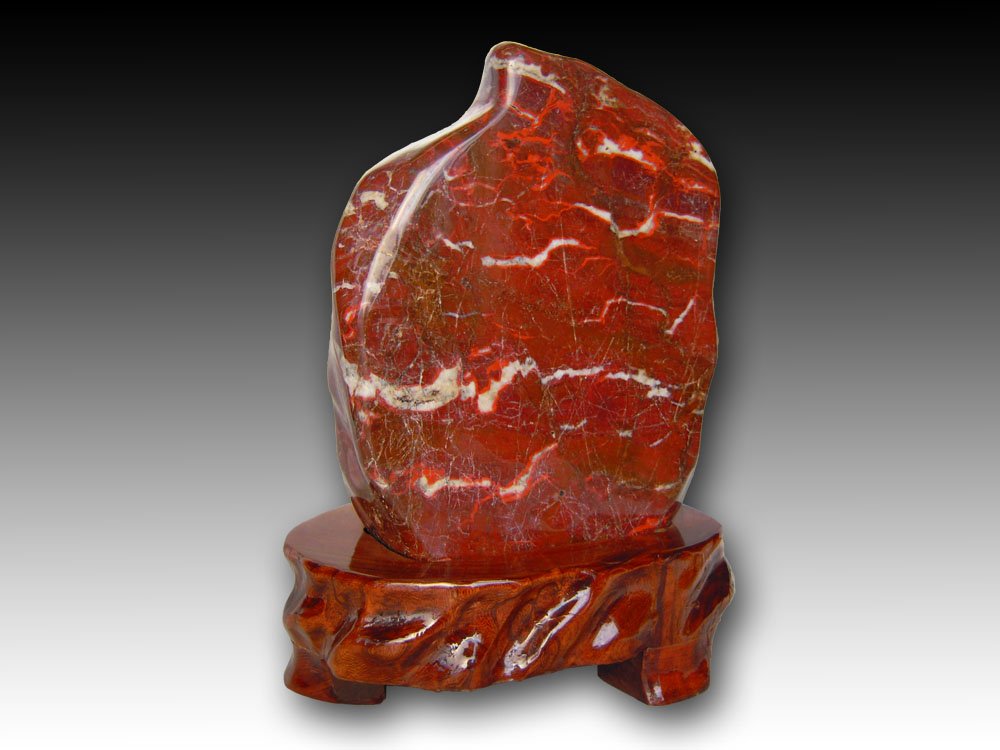 Amazon.co.jp: 紅加茂石 水石 kaw012 赤石 盆石 鑑賞石 : ホーム＆キッチン