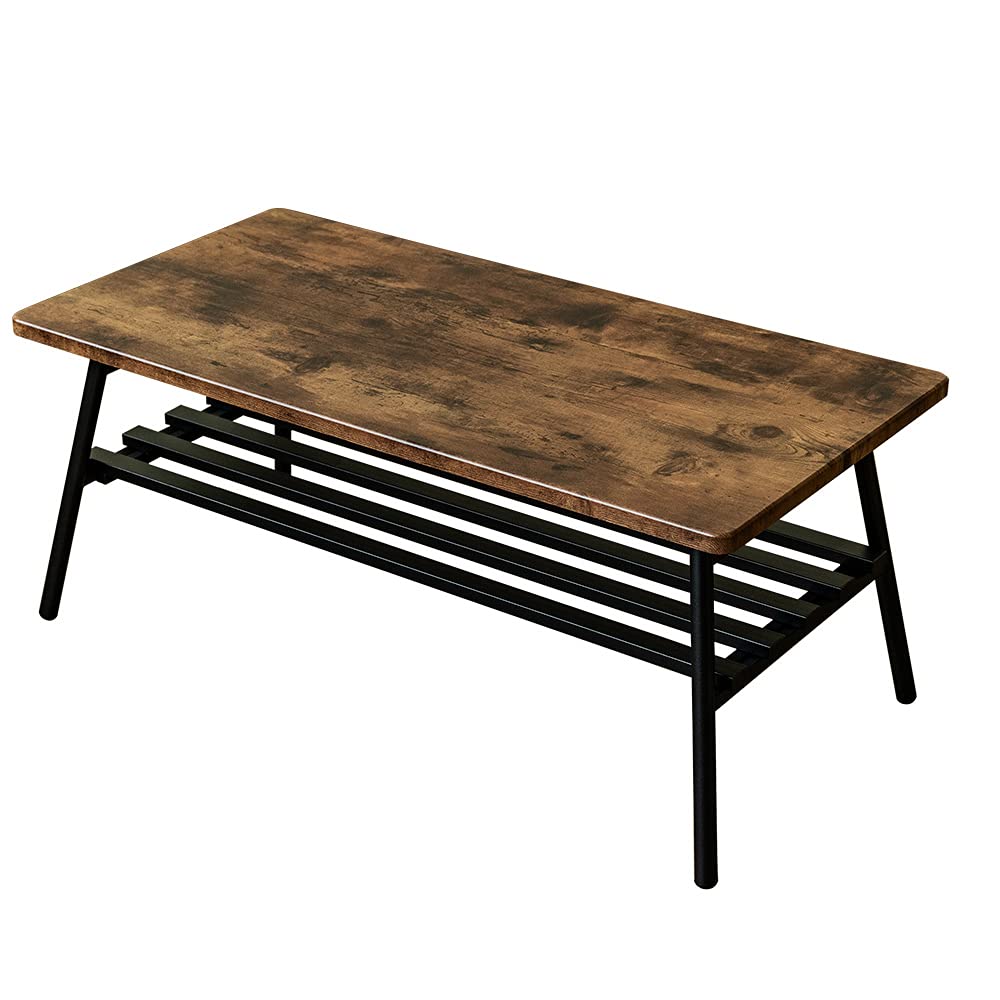 Amazon.co.jp: サカベ Luster80 棚付 折れ脚 センターテーブル