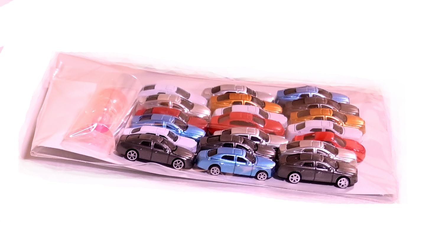 Amazon | Nゲージ ジオラマ ミニカー 1/150スケール 20台セット おまけ