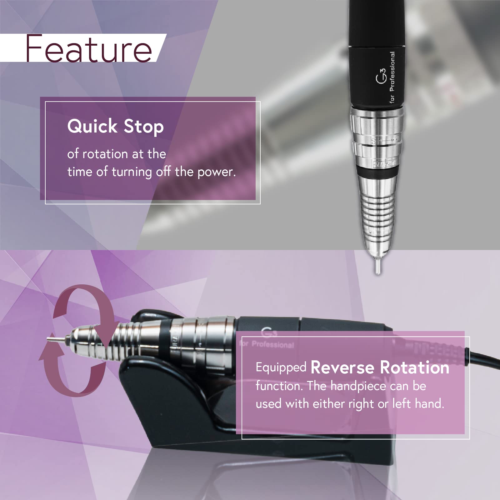 Amazon | 【Upower】G3 プロフェッショナル ネイルドリルマシン