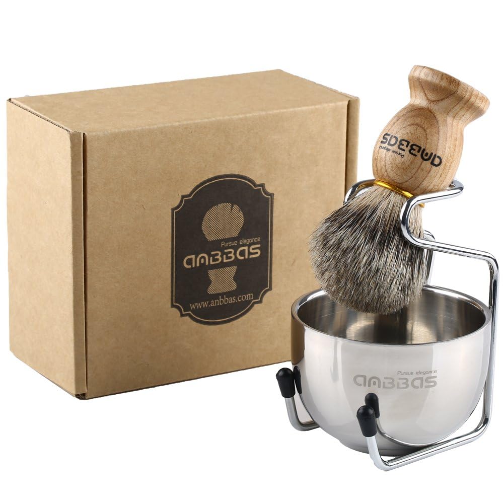 Amazon | Easy Raku®ひげブラシ シェービングブラシセット 3点セット