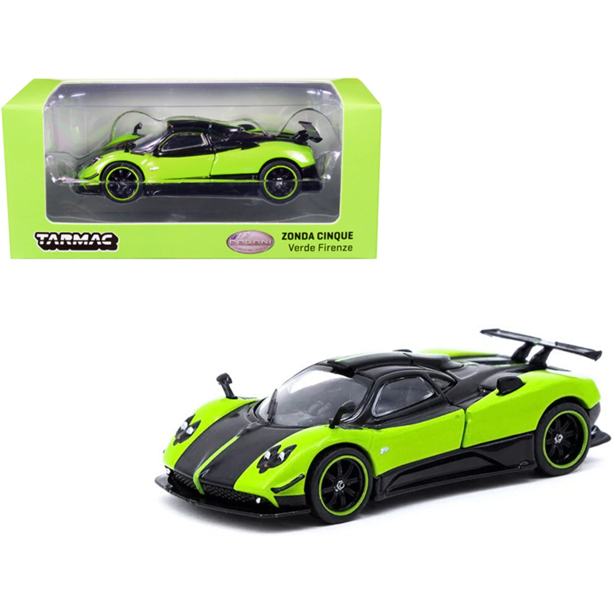 Amazon | TARMACWORKS 1/64 Pagani Zonda Cinque Verde Firenze 完成品