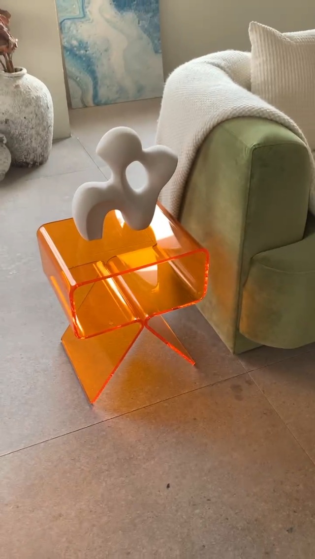 Amazon.com: solaround Acrylic Nightstand Side Table Modern Design