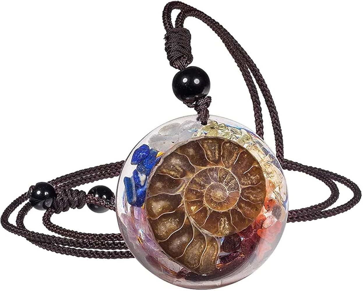 Amazon | [MerCie] オルゴナイト ペンダント 天然石 ペンダント 7つの