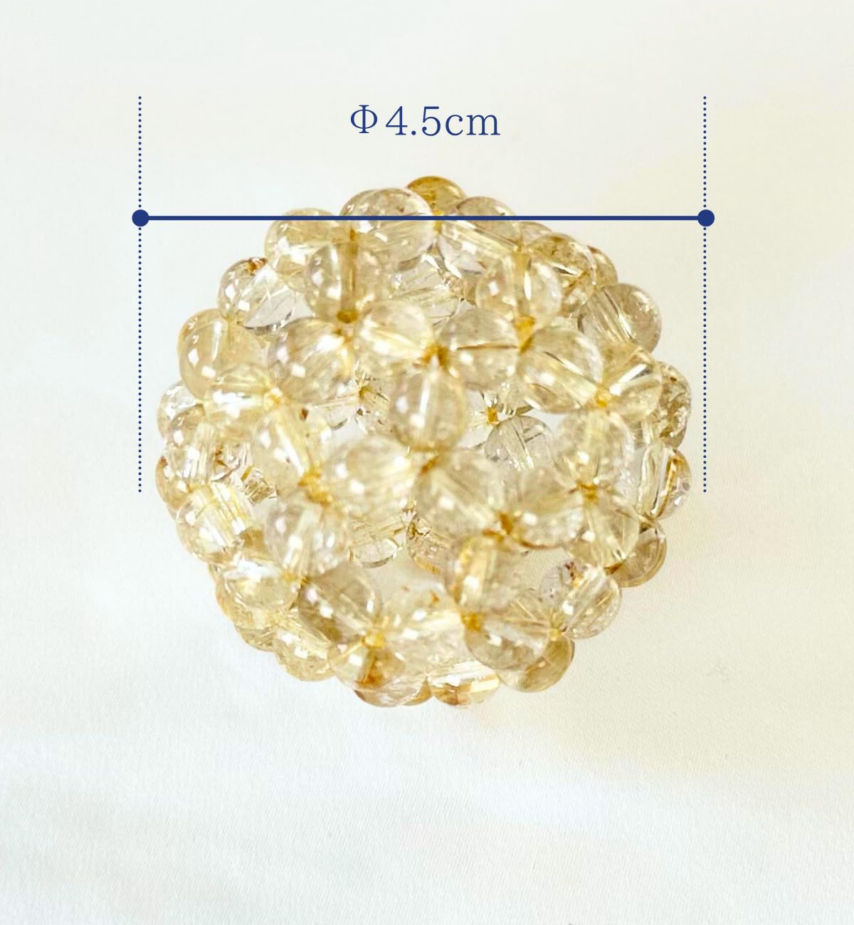 Amazon.co.jp: フラーレン ルチルクォーツ6mm クリア 水晶 幾何学