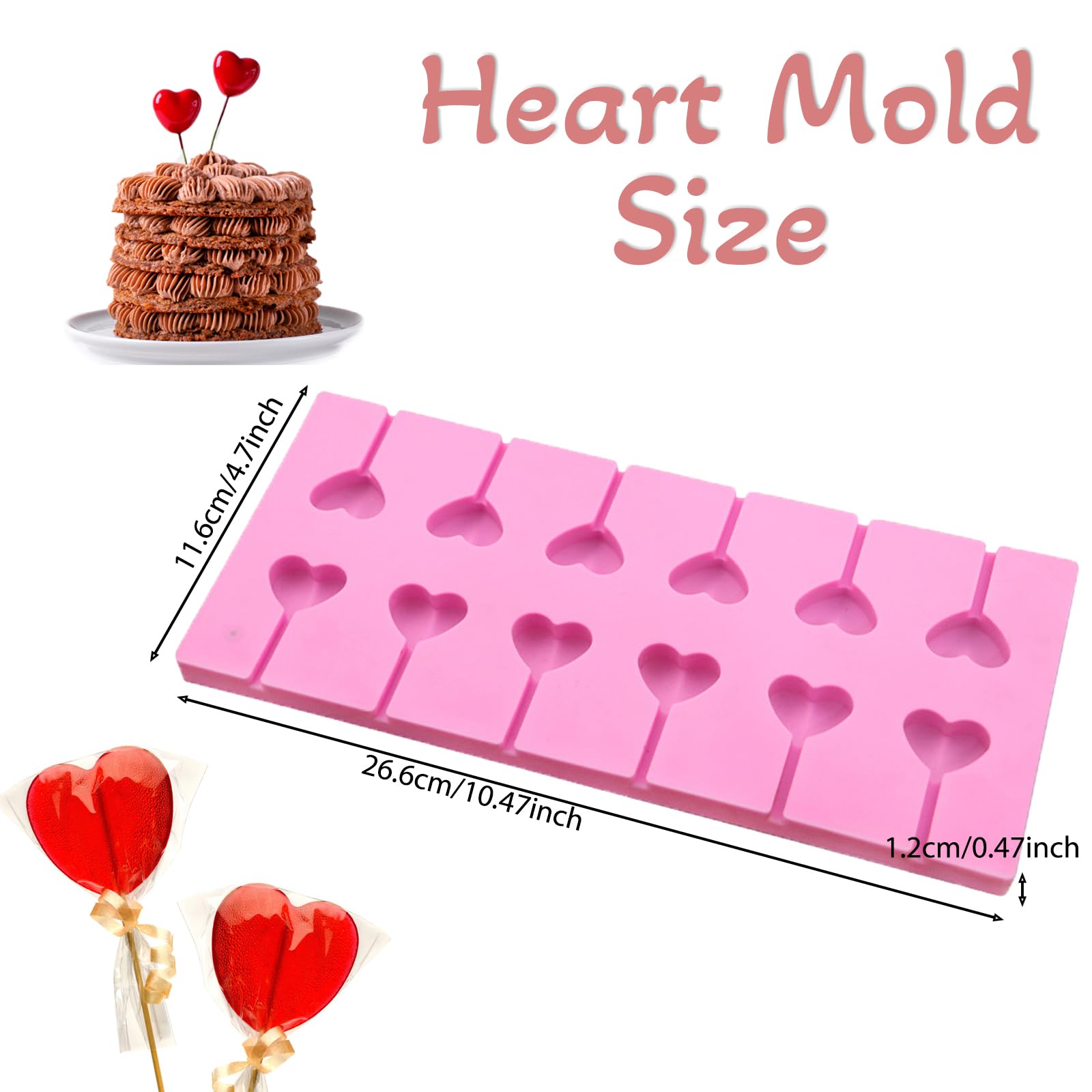 Amazon.co.jp: バレンタインデー ハート ロリポップ キャンディ