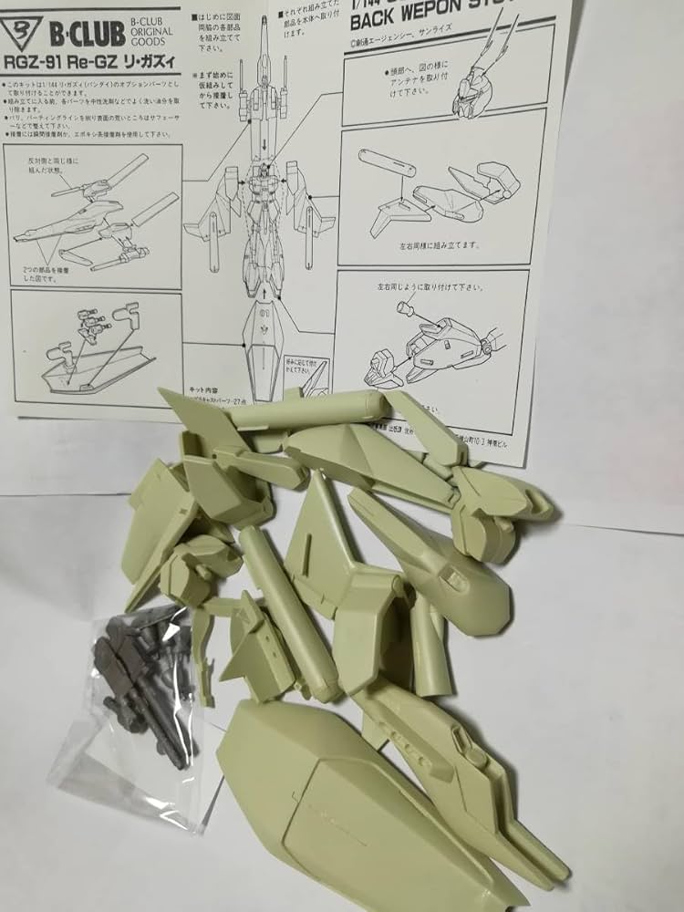 Amazon.co.jp: B-CLUBガレージキット 1/144 RGZ-91 リガズィ用バック