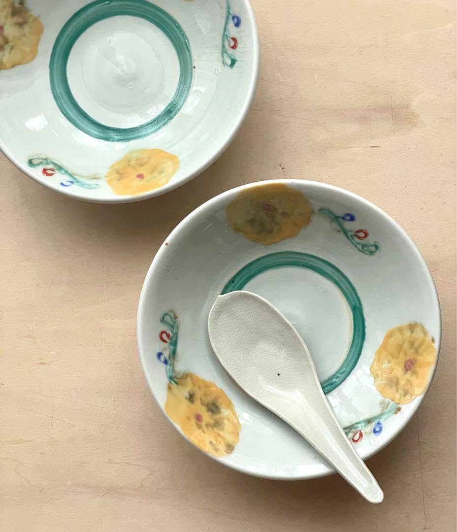 伊藤聡信 2枚セット 伊藤聡信さん 色絵深皿 5寸鉢 2枚