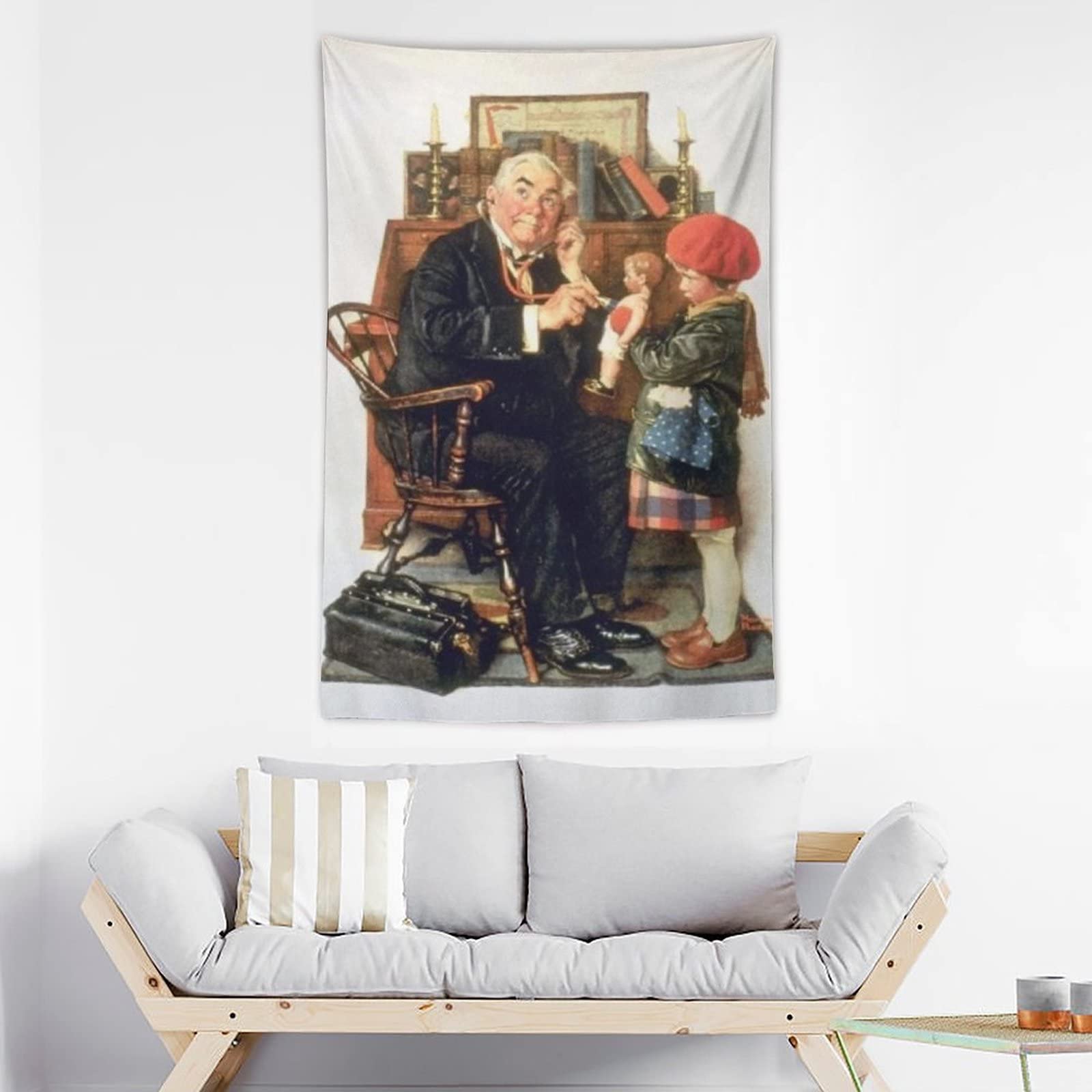 Amazon.co.jp: ノーマン・ロックウェル Doctor And Doll 1929 by