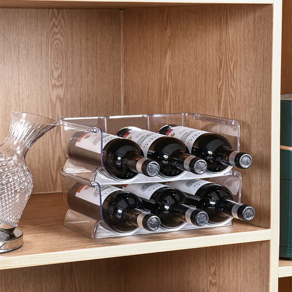 Amazon｜siawadeky ワインボトルホルダー 2個セット 計6つ仕切り