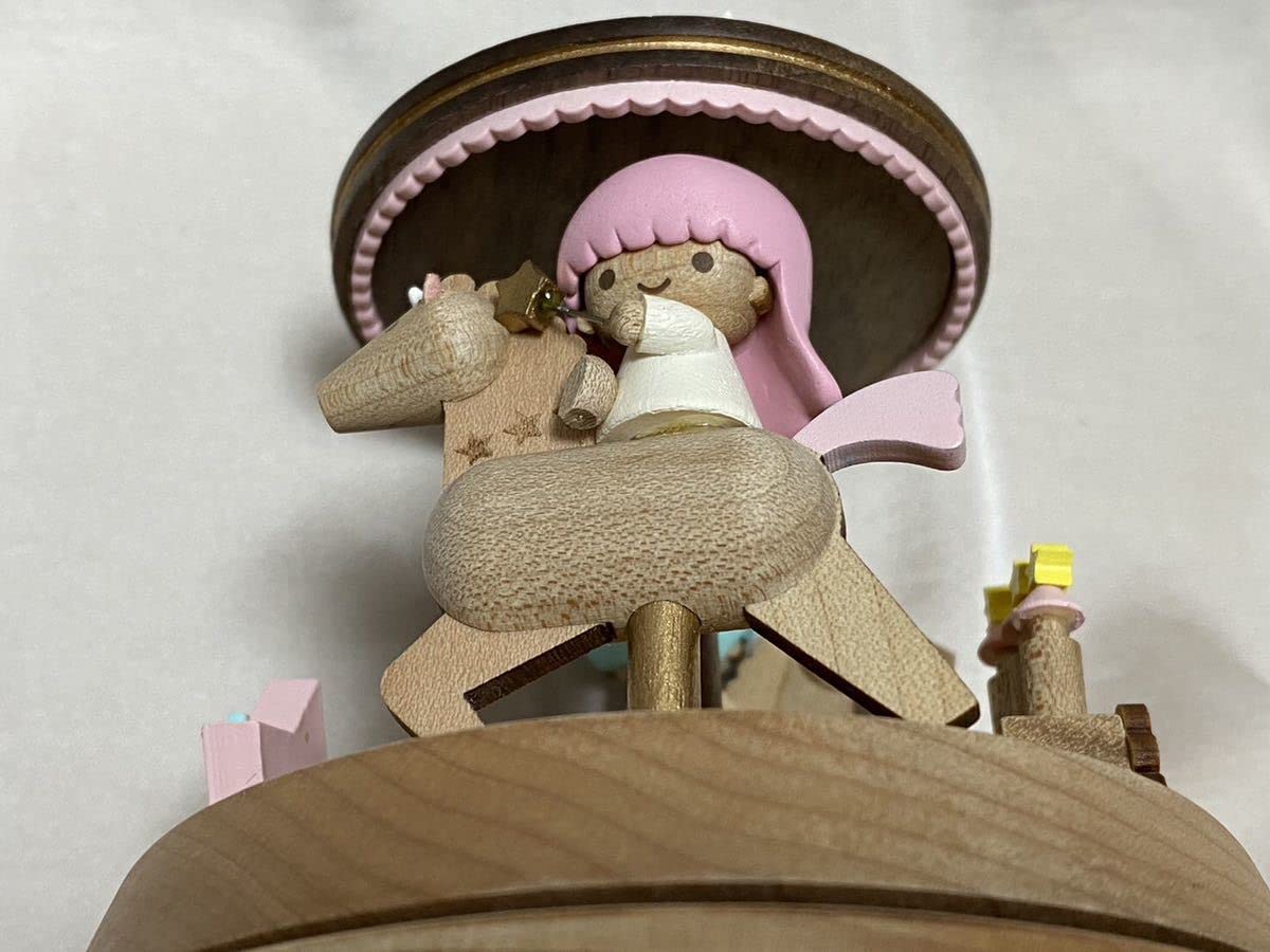 Amazon | キキララ 木製オルゴール レア 星に願いを 馬 | オルゴール