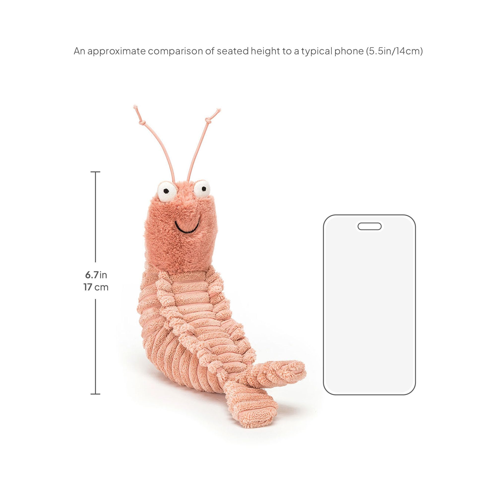 Amazon.co.jp: ジェリーキャット シェルドン エビ ぬいぐるみ : おもちゃ