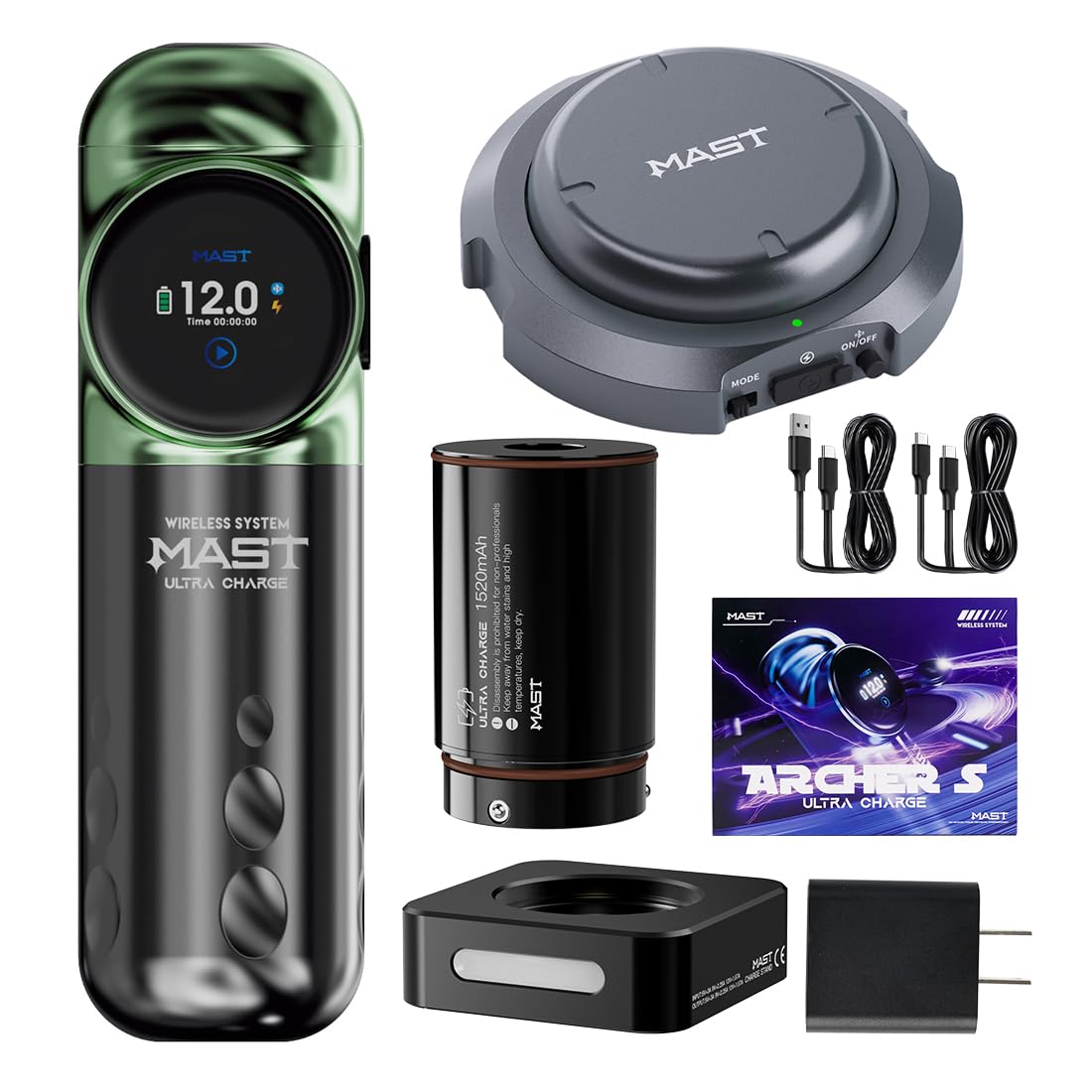 Amazon.com: Mast Archer S Max Wireless Tattoo Gun Pen Machine, Pro