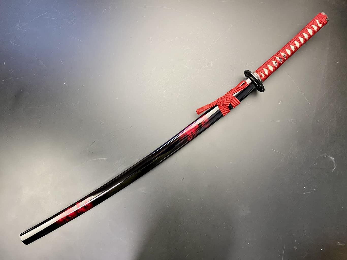 Amazon.co.jp: 模造刀-美術刀剣-関-烈火 (れっか) 大刀 マーブル 赤 V