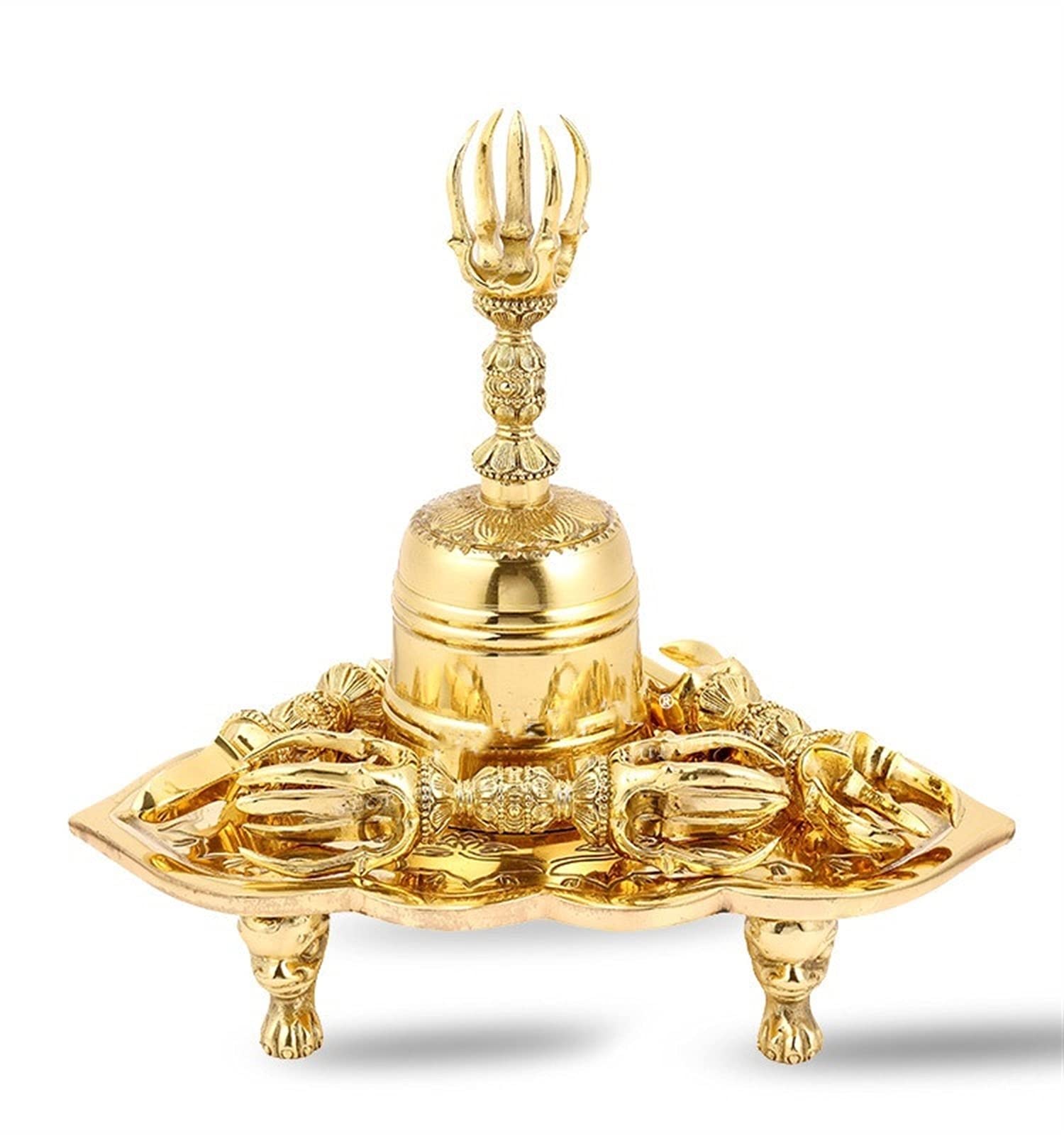 Amazon｜密教法具 独鈷杵 三鈷杵 五鈷杵 金剛鈴 金剛盤 五点セット