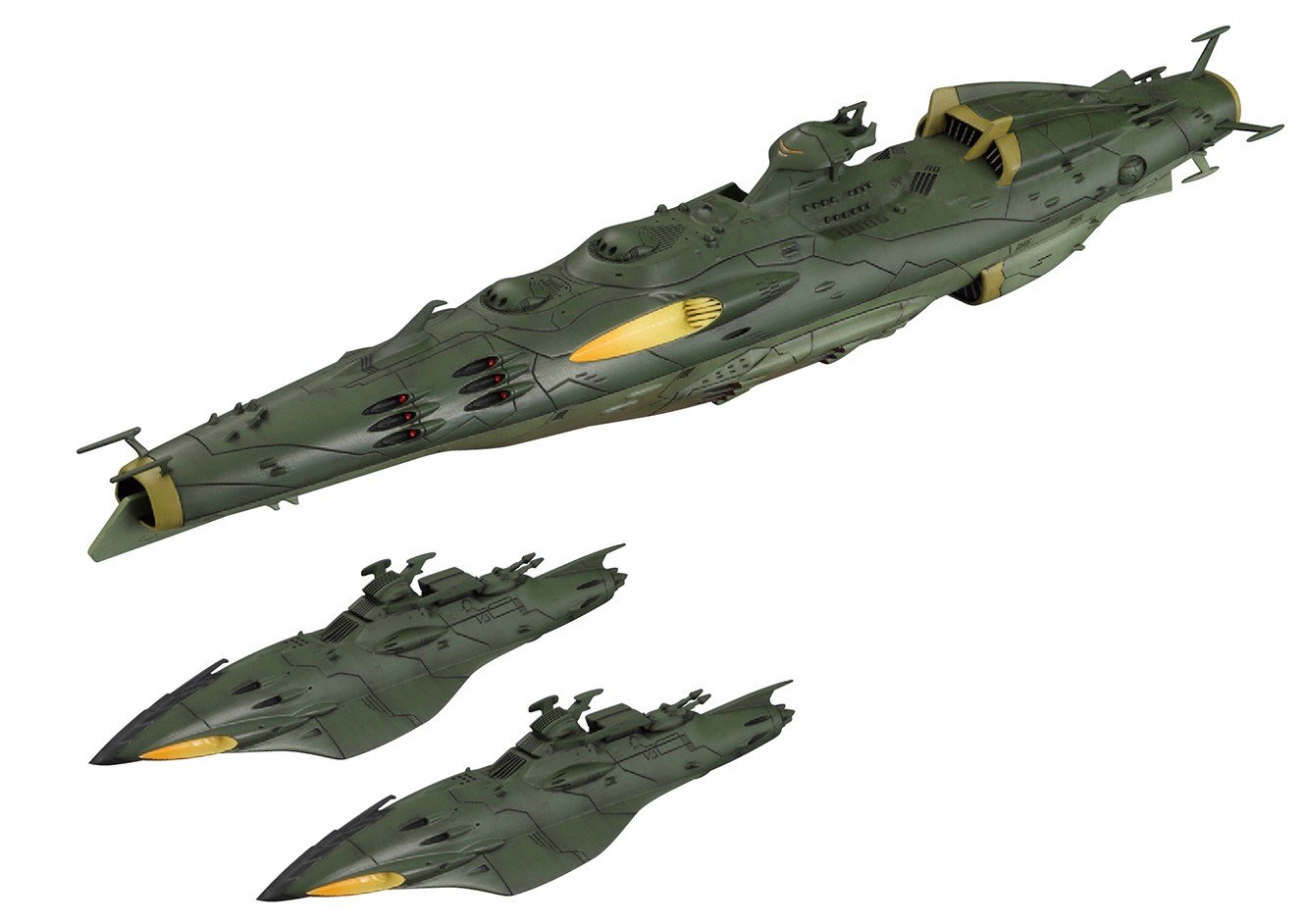 Amazon.co.jp: 1/1000 ガミラス艦セット2 (宇宙戦艦ヤマト2199) : ホビー