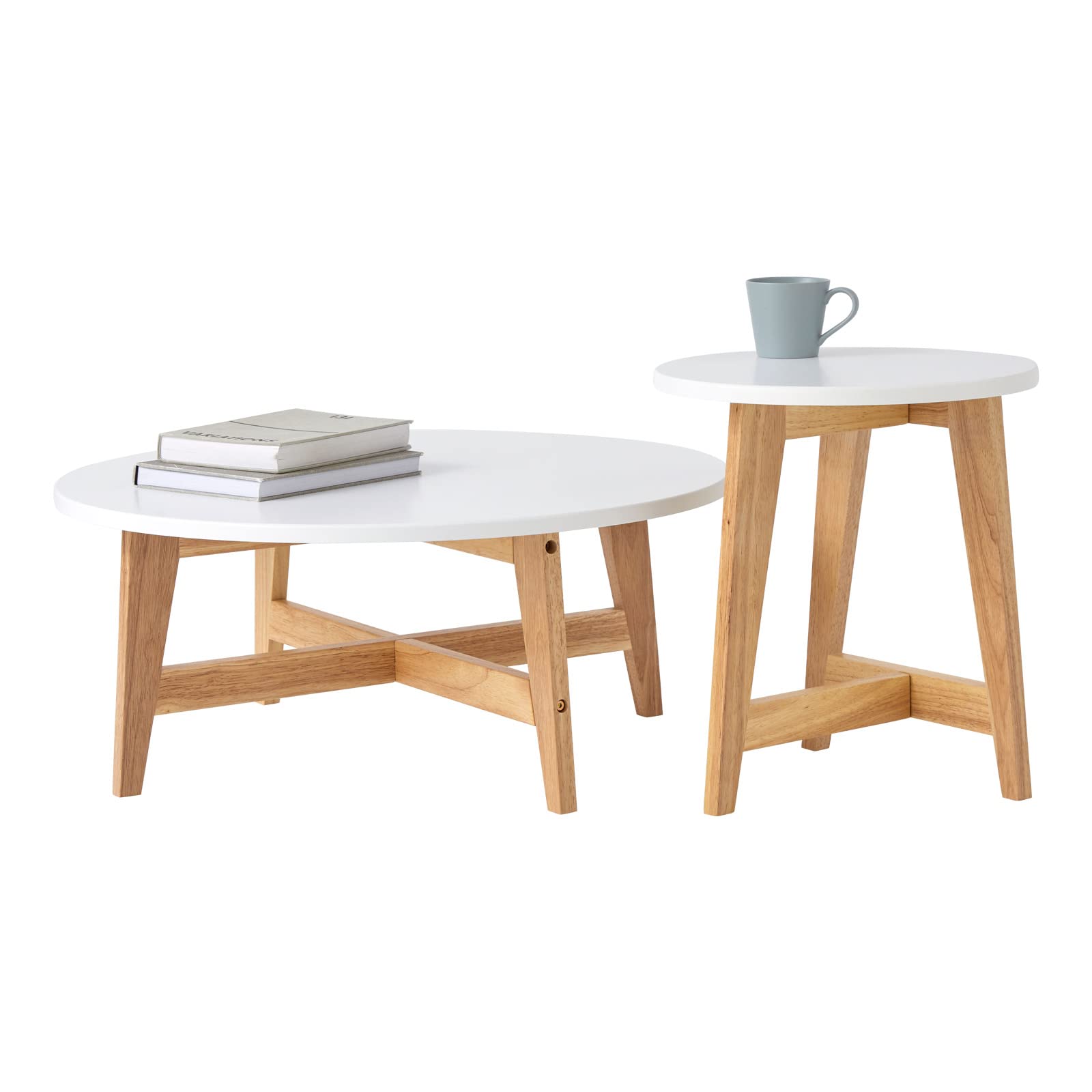 Amazon.co.jp: LOWYA ロウヤ ネストテーブル テーブル ローテーブル 2