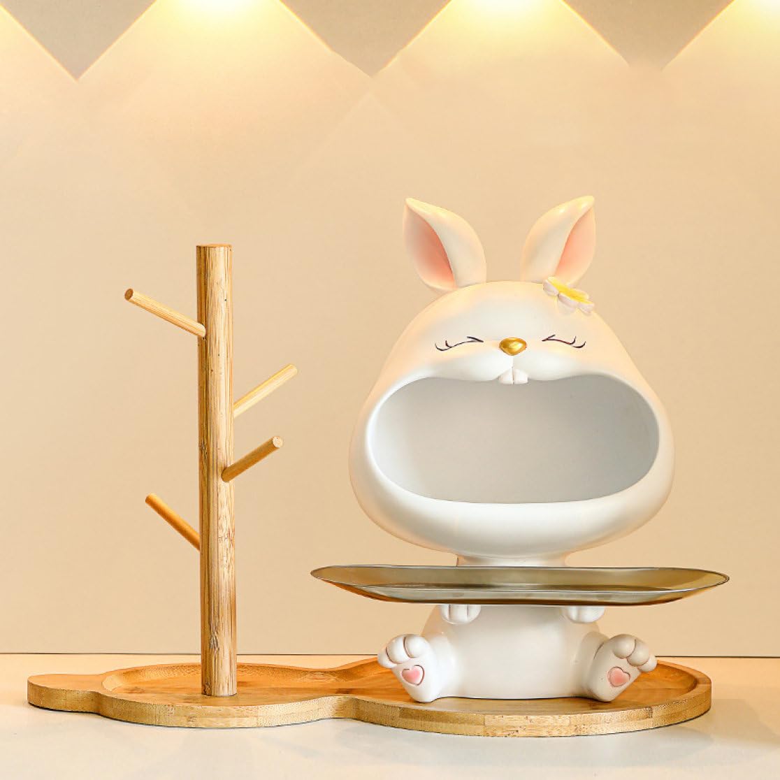 Amazon.co.jp: JAnjiaLxY トレイ 玄関収納 キーホルダー 大きな口の