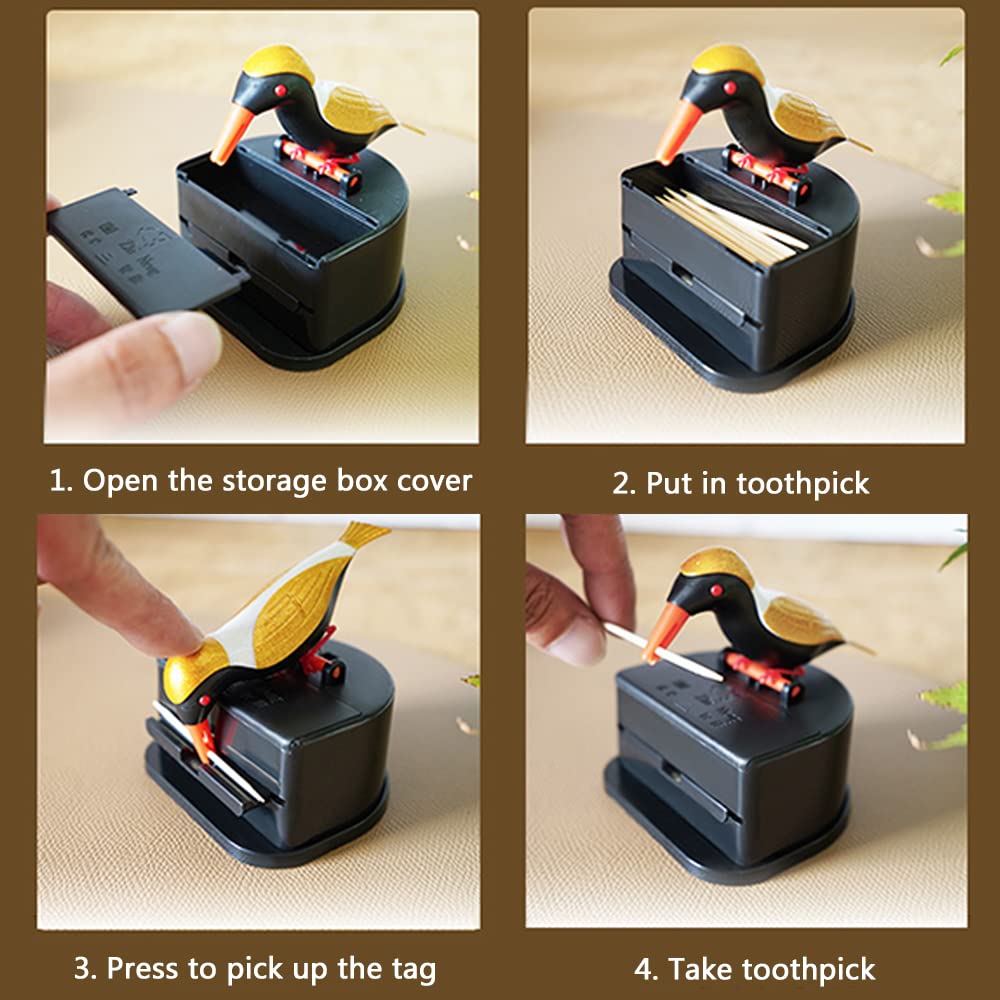 Amazon.co.jp: Trafagala 楊枝入れ 楊枝ホルダー 漫画の鳥のつまようじ