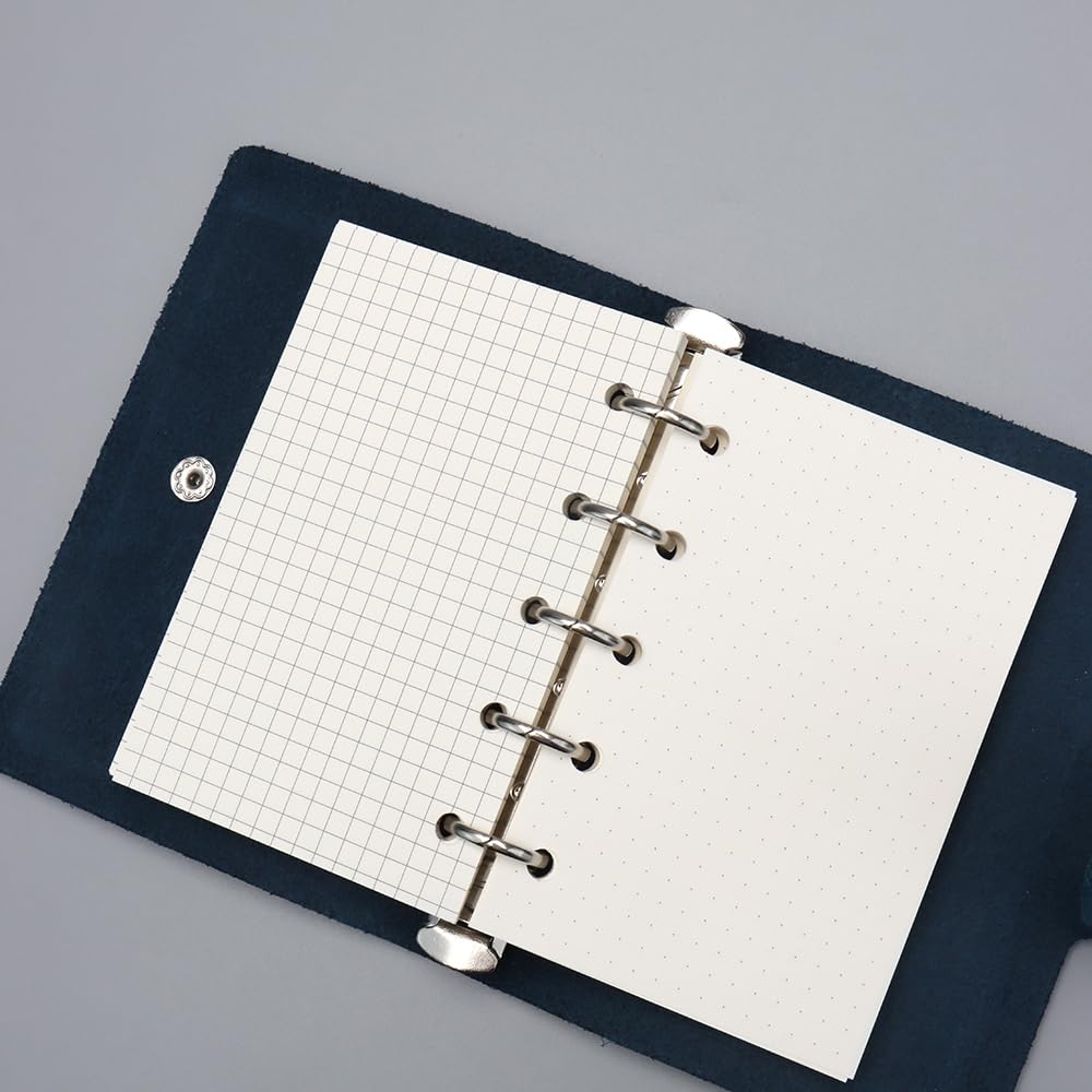 Amazon | NatSumeBasicsレザー A8 バインダーノートブック ミニ 5