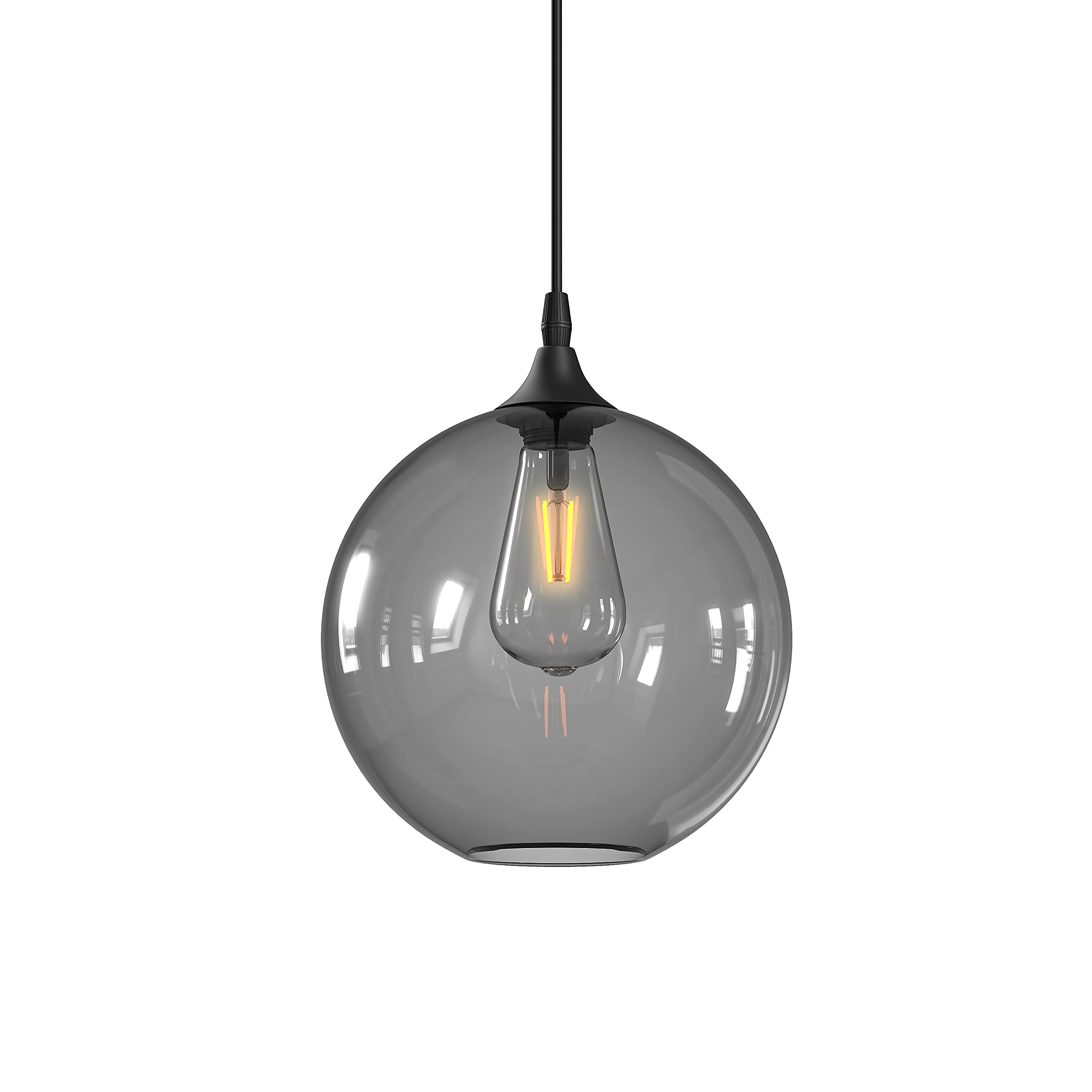 Amazon | ZEKOO ペンダントライト 吊り下げライト 天井 北欧 ガラス