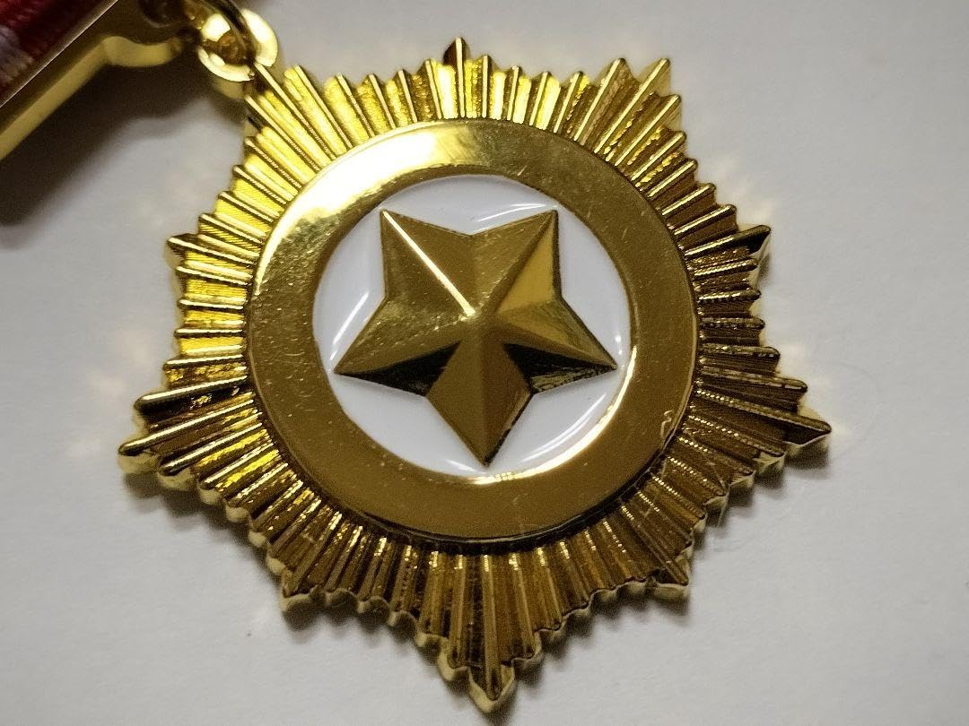 Amazon.co.jp: 北朝鮮 共和国英雄 金星メダル レプリカ 勲章