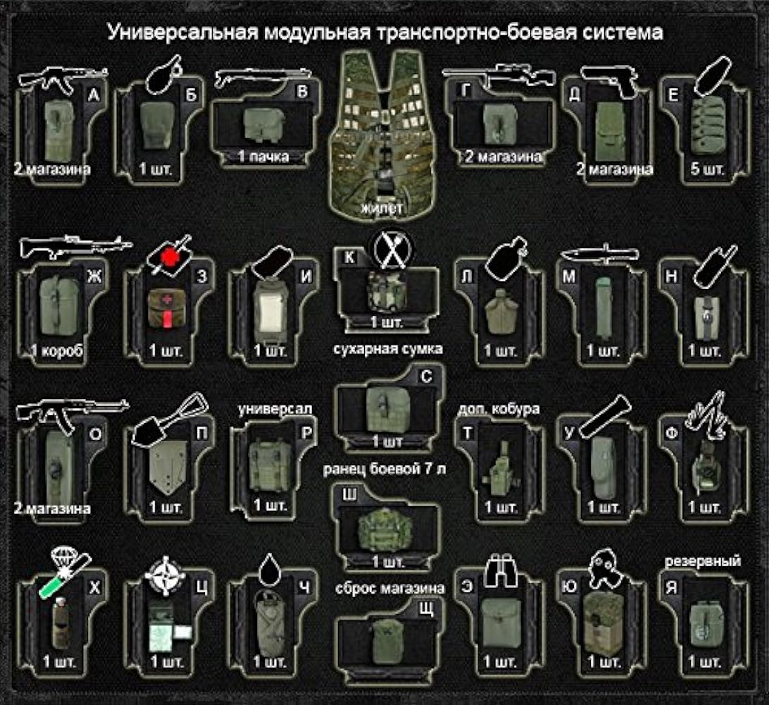 Amazon.co.jp: ロシア軍 6sh117 タクティカルベスト＆バックパック