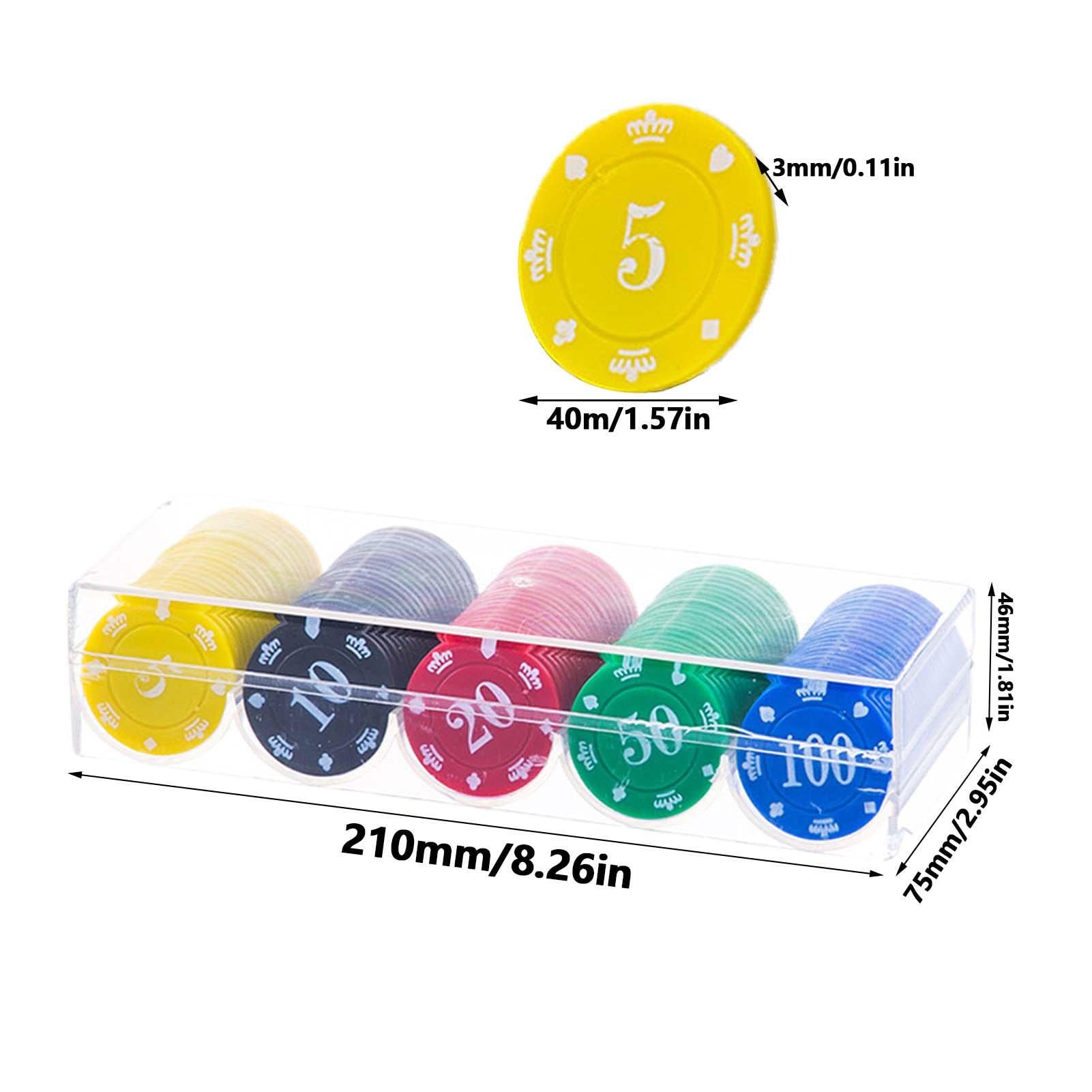 Amazon.co.jp: ゲームチップ | 100 個のプロ仕様のカジノ グレードの