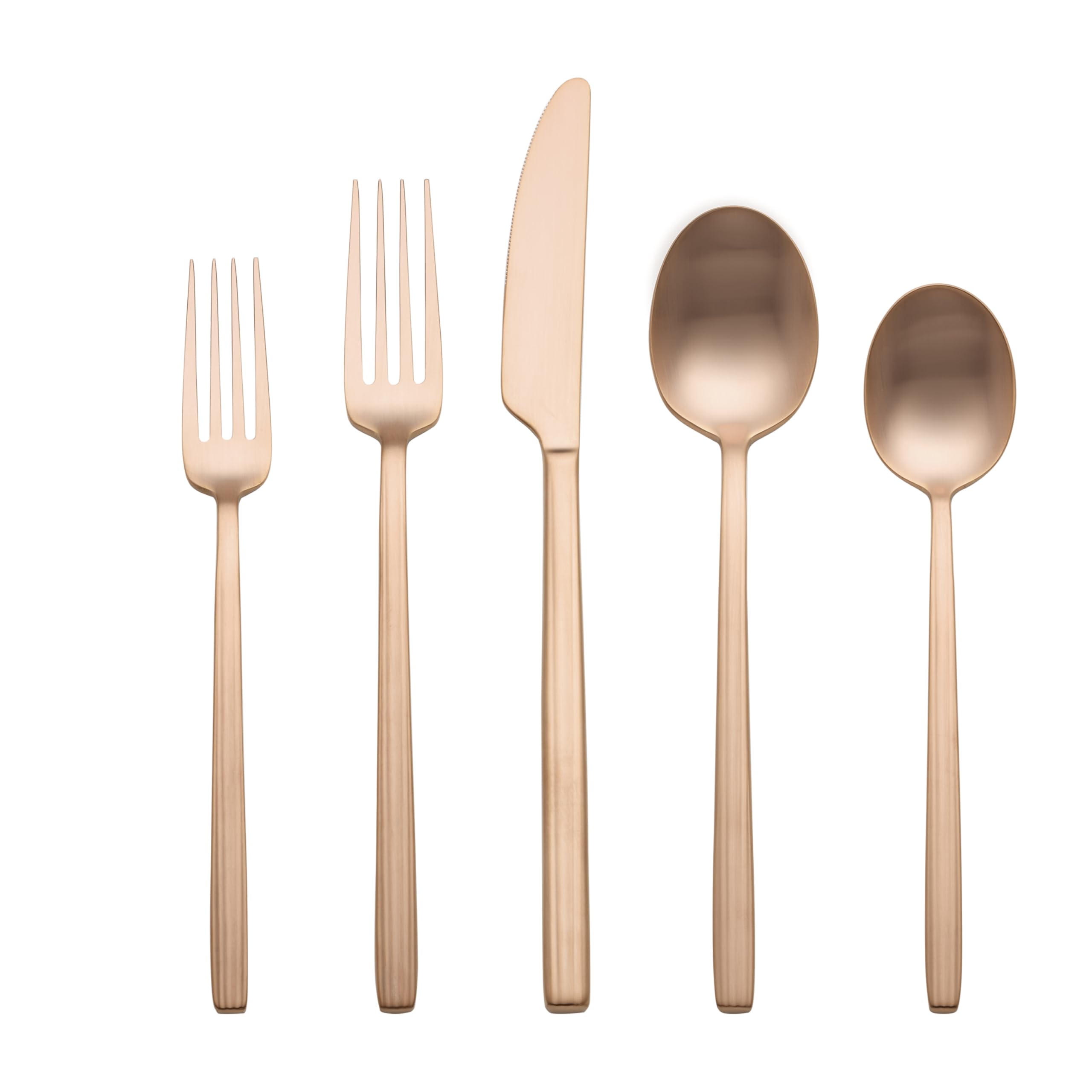 Amazon.com | Oneida 898358 Dean Satin Rose Gold 20-Piece Flatware