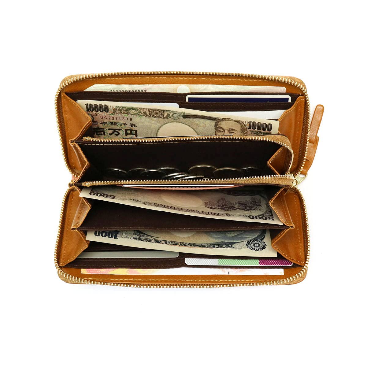 Amazon.co.jp: [モズ] 長財布 レザー ラウンドファスナー square