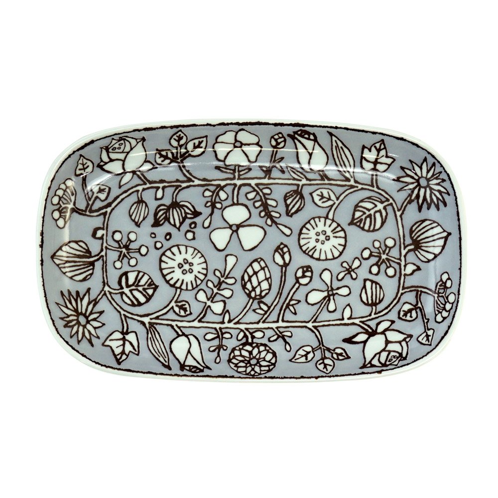 Amazon.co.jp: 波佐見焼 長角皿 和山窯 フラワーパレード 長皿 長方形