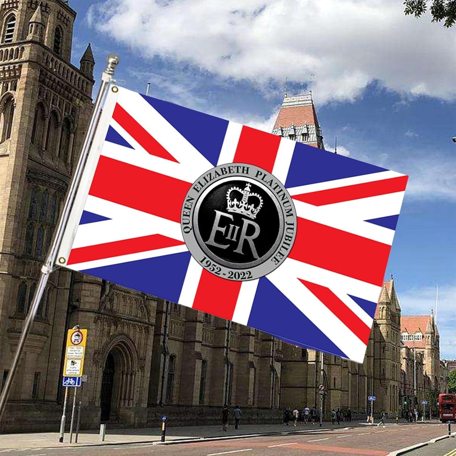 Amazon.co.jp: エリザベス女王 エリザベス英女王 記念 国旗 Queen