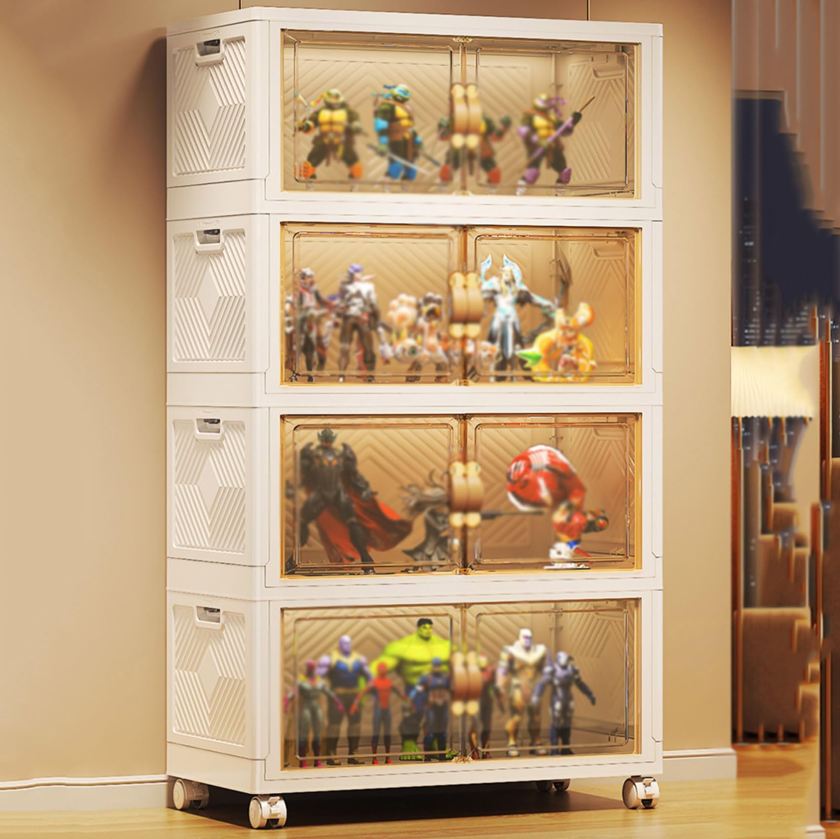 Amazon.co.jp: Hoixin コレクションケースフ ガラスケース