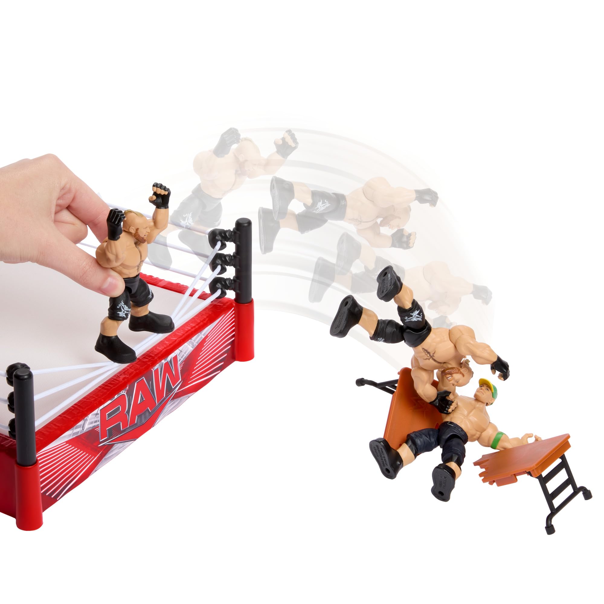 Amazon.co.jp: Mattel WWE ナックルクランチャープレイセット