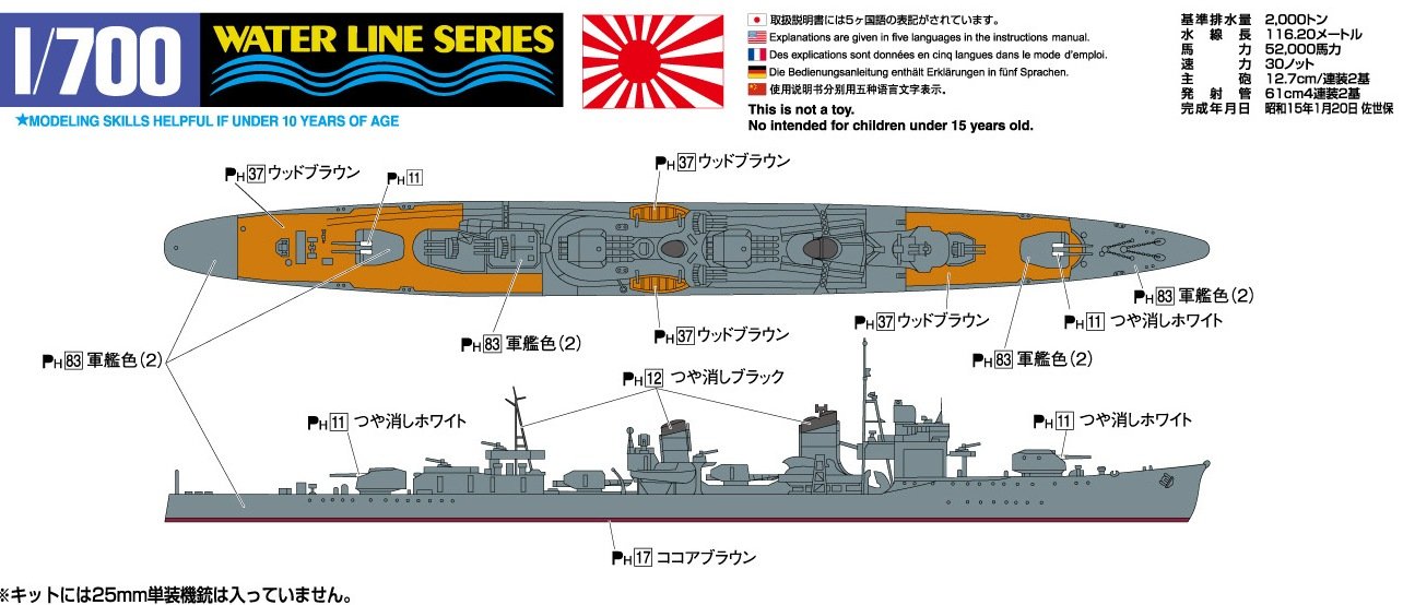 Amazon | 青島文化教材社 1/700 ウォーターラインシリーズ 日本海軍