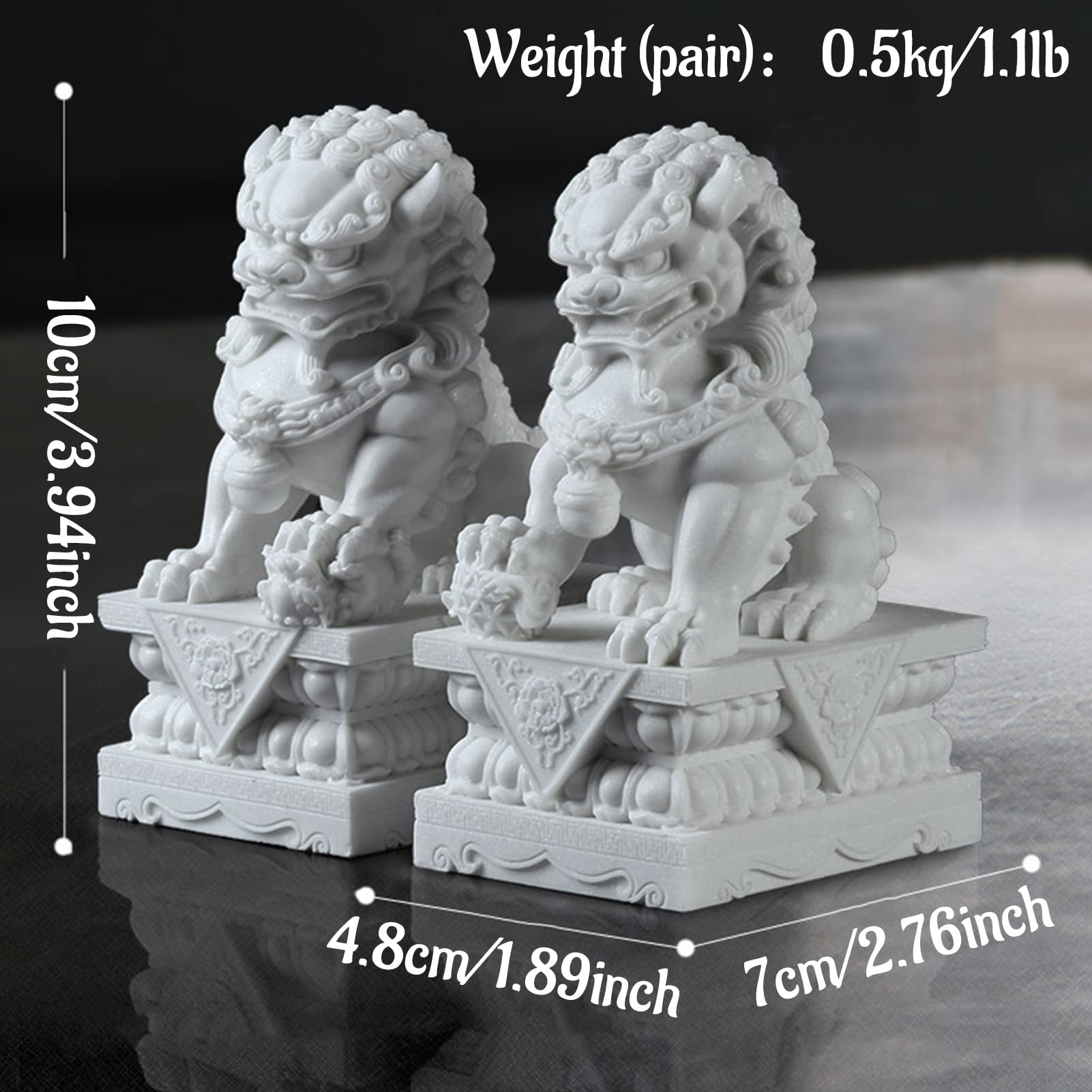 Amazon.co.jp: 獅子招財風水開運置物風水グッズ 獅子 ライオン置物獅子