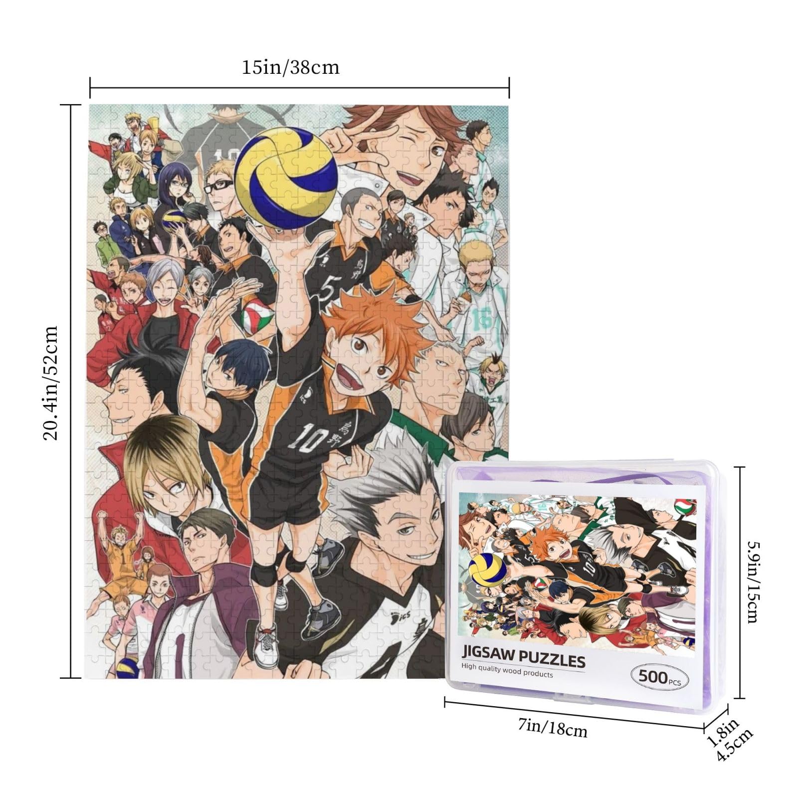 Amazon | ハイキュー!! Haikyu!! ジグソーパズル 木製 500ピース