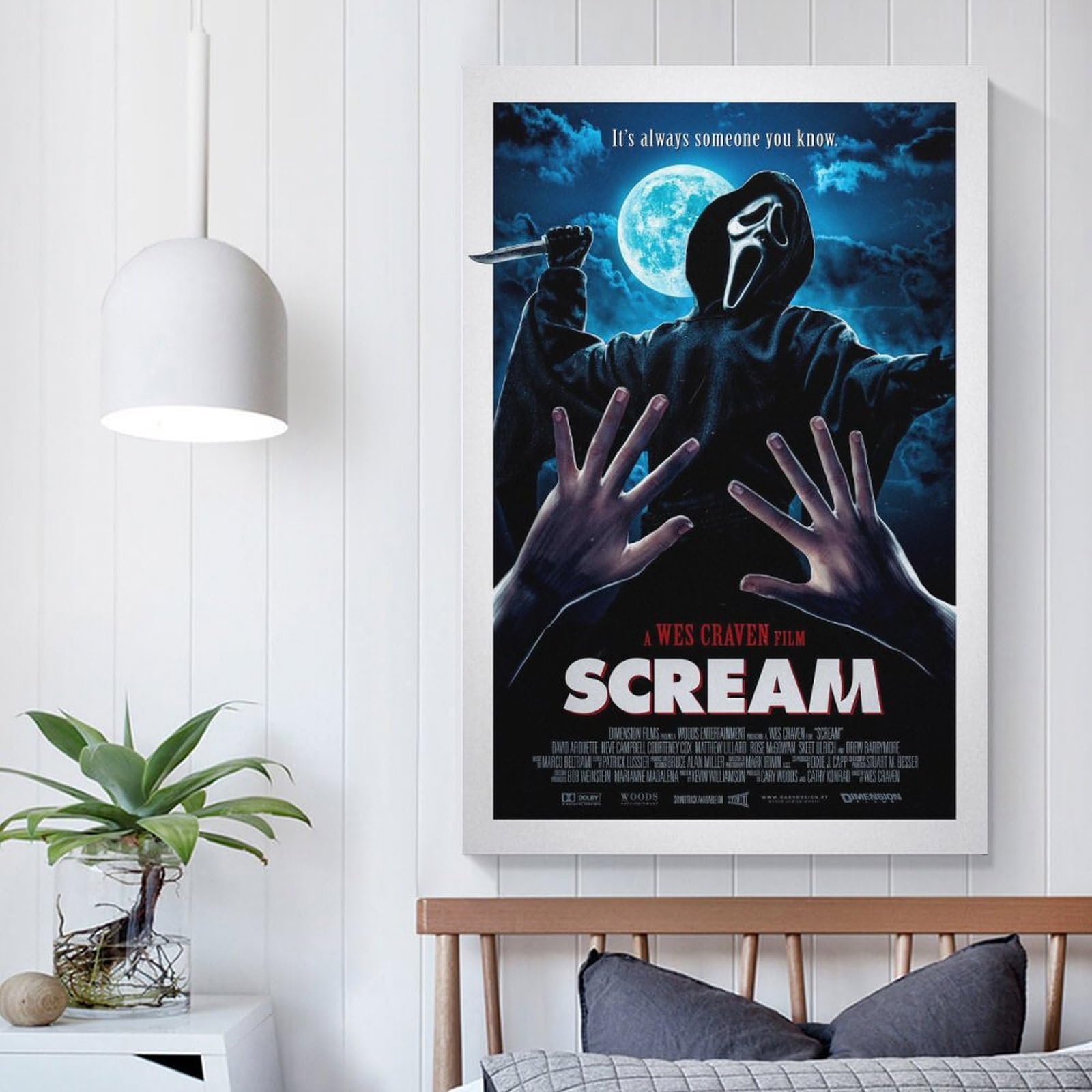 Amazon.co.jp: (Scream) ホラー 恐怖 映画 ポスター キャンバス アート