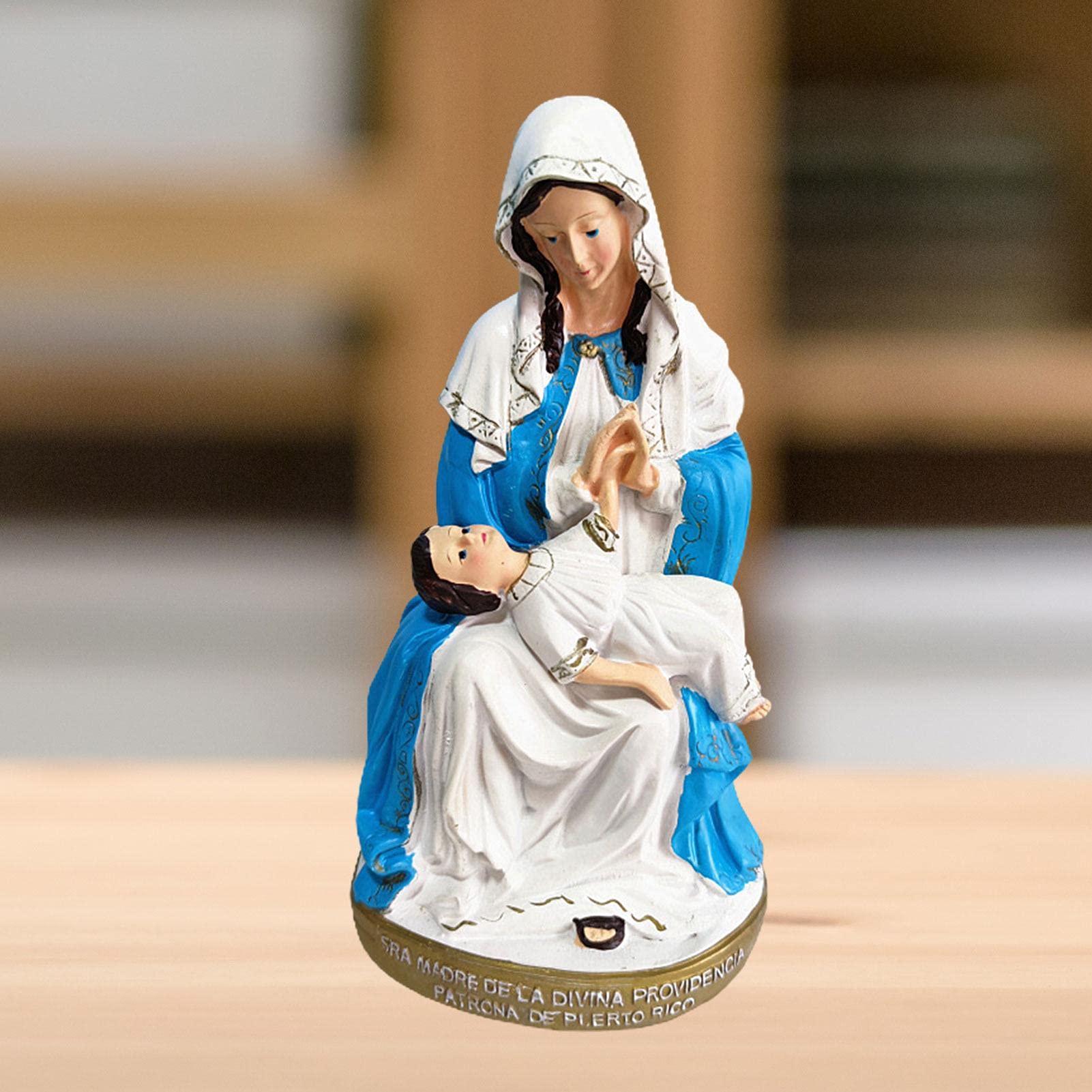 Amazon.co.jp: 聖母マリアと子供の像、幼い赤ちゃんを抱きしめて抱っこ