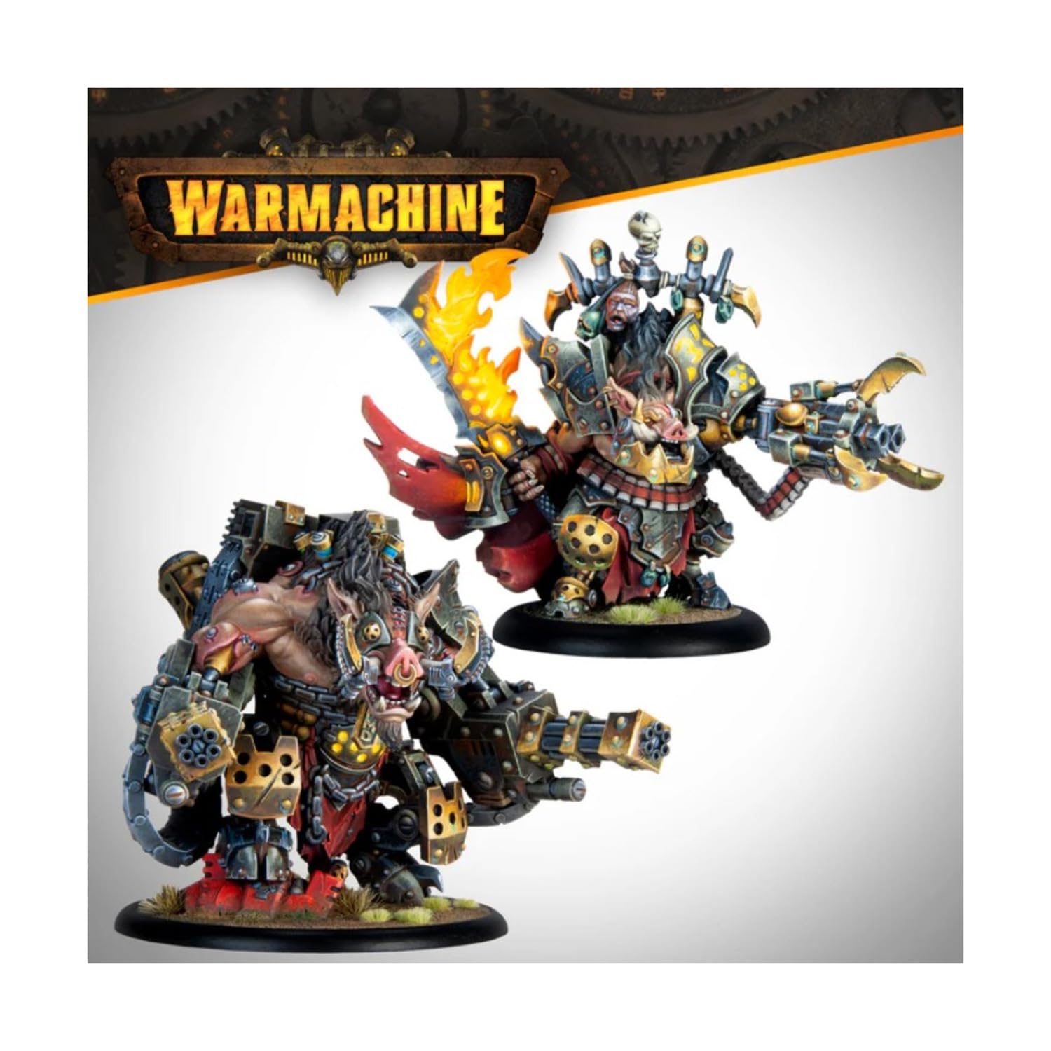 Warmachine: Emperor Carver Ultimus Esquire III & War Boar MMD47-2