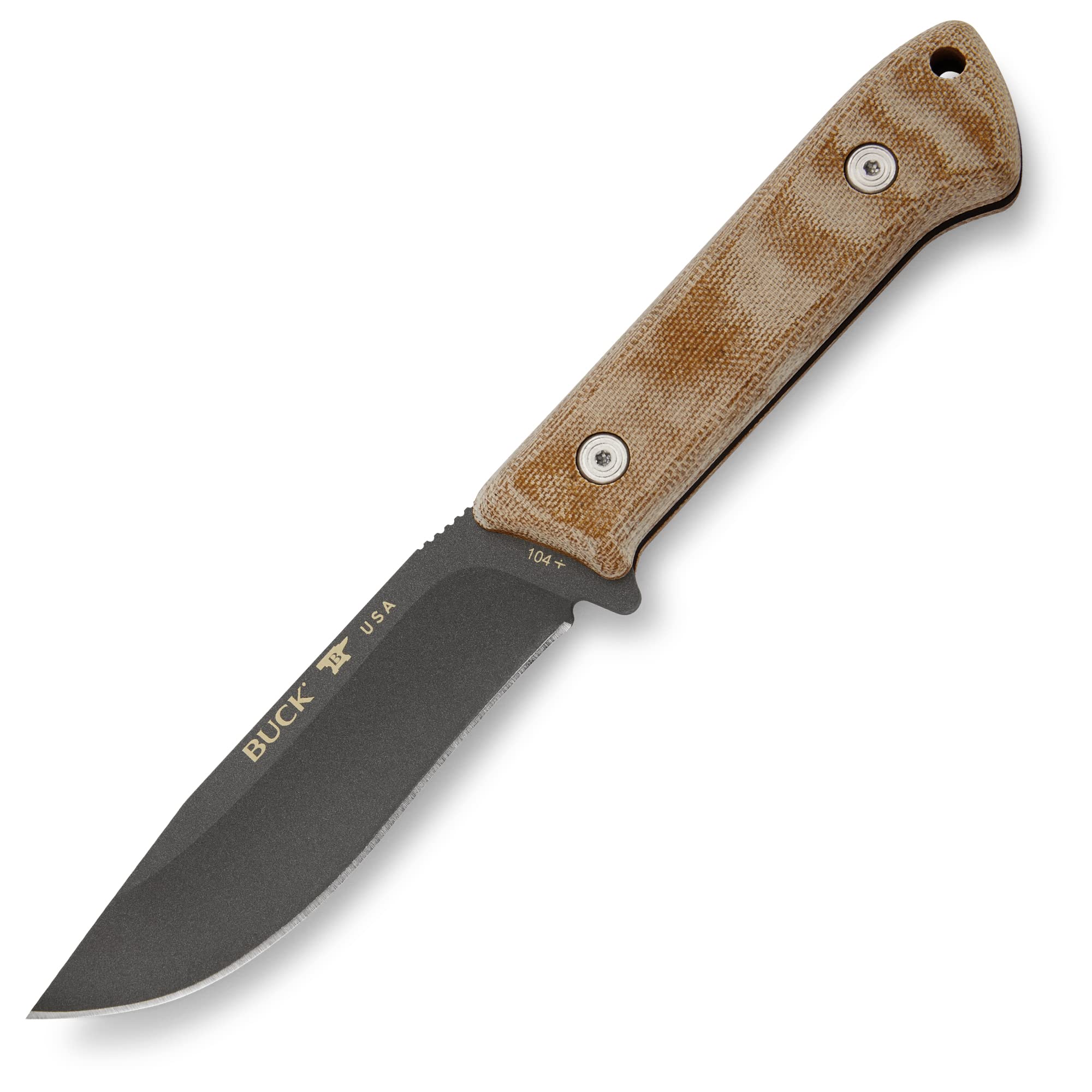 Amazon | バック(BUCK) ナイフ ブラウン 全長24cm Compadre Camp Knife