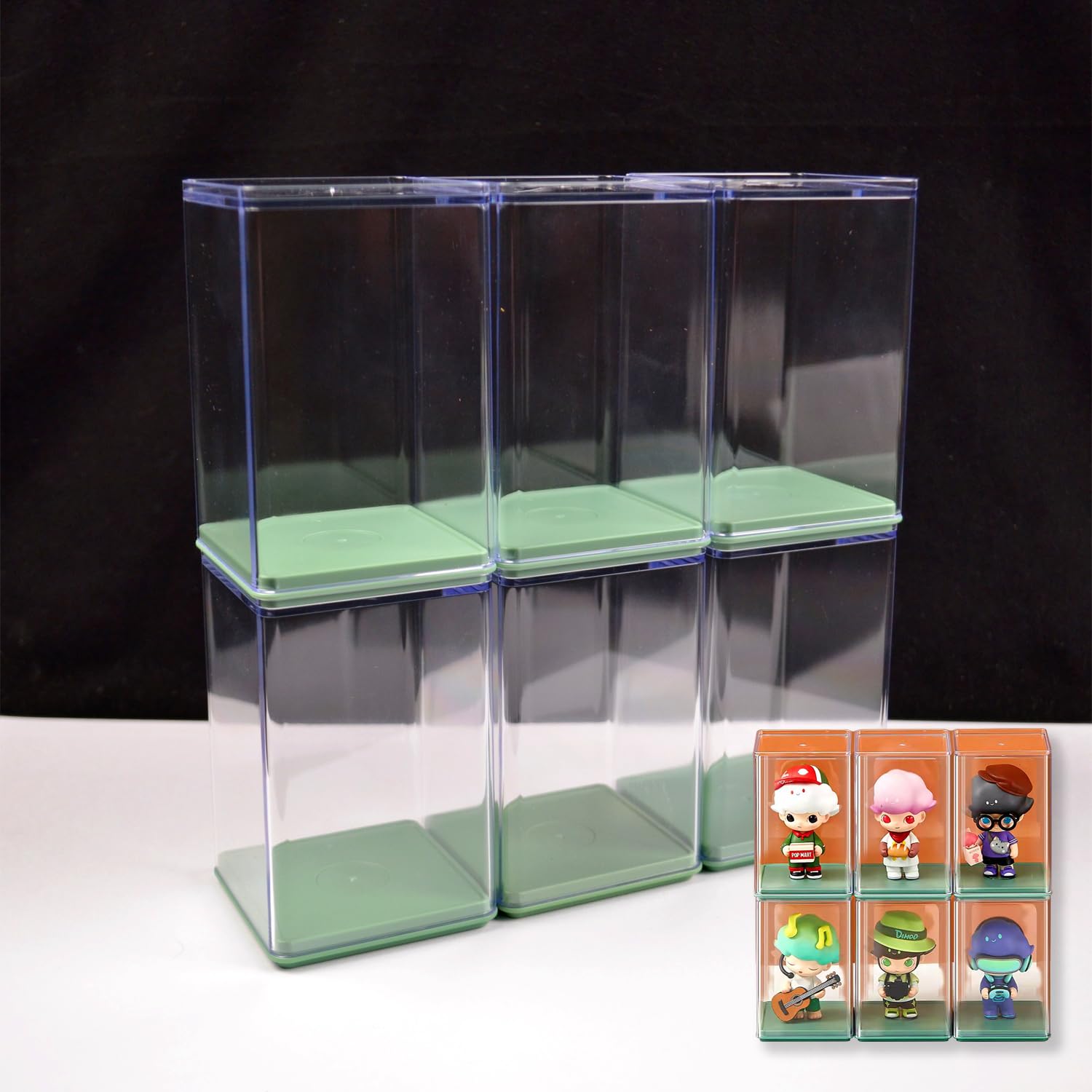 Amazon.co.jp: KIMEYA 6個セット アクリル ディスプレイケース