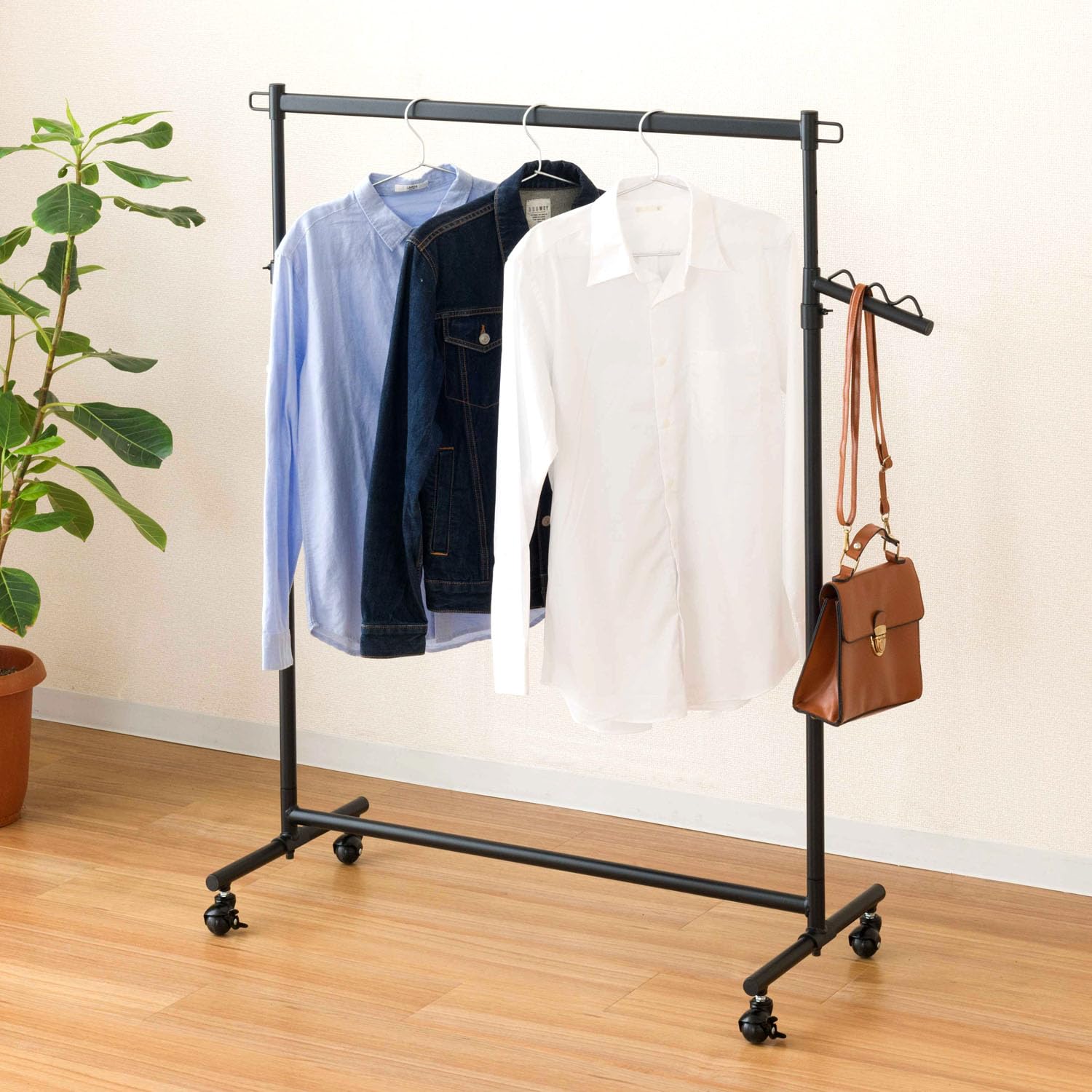 Amazon｜ドウシシャ ハンガーラック 耐荷重85kg 頑丈 幅100cm シングル