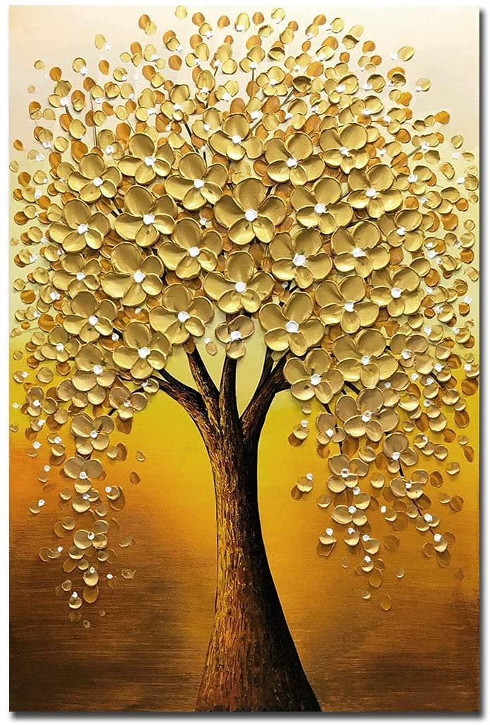 Amazon｜油絵・絵画、フレーム付きキャンバスの油彩画、手描きのモダン