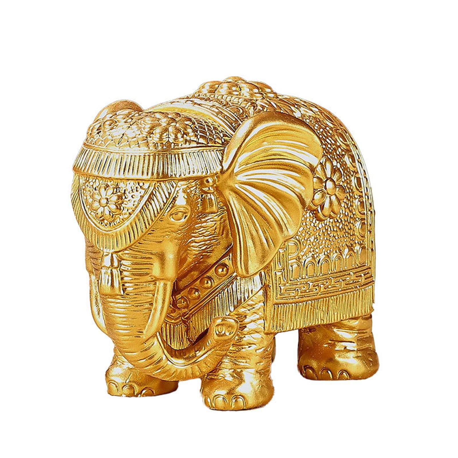 Amazon.co.jp: 象 置物 ゴールド 動物 置き物 ゾウの置物 風水グッズ